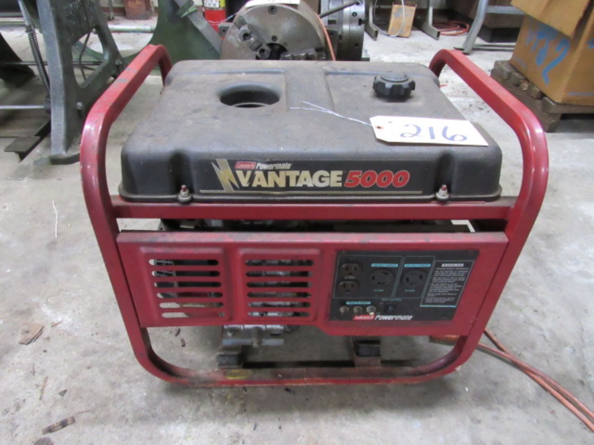 Coleman Powermate Vantage 5000 Portable Generator, sn:70900372
