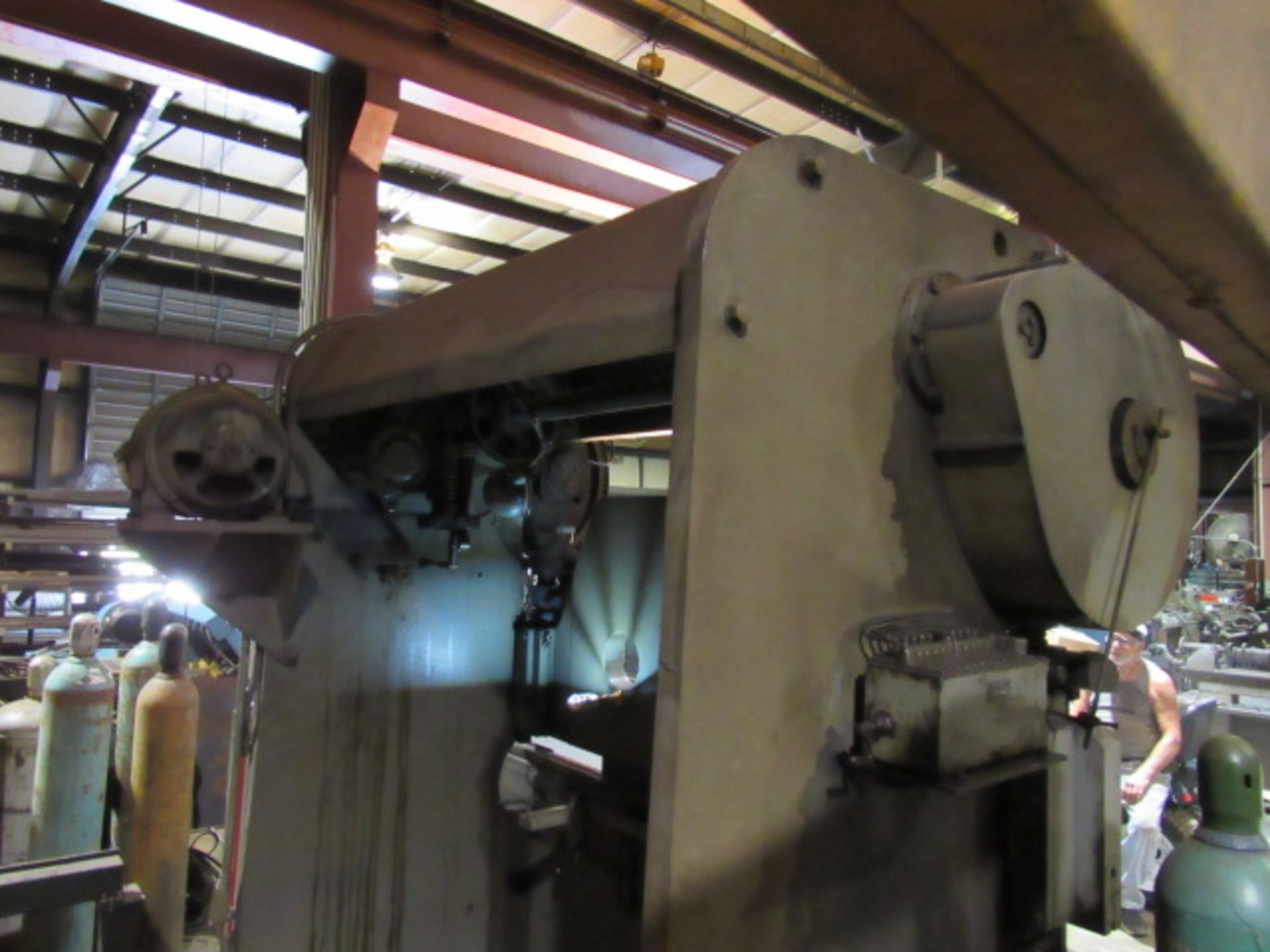 Struthers Wells 130 Ton Mechanical Press Brake with 8' W x Approx. 1/4'' Capacity, Foot Pedal, - Image 5 of 8