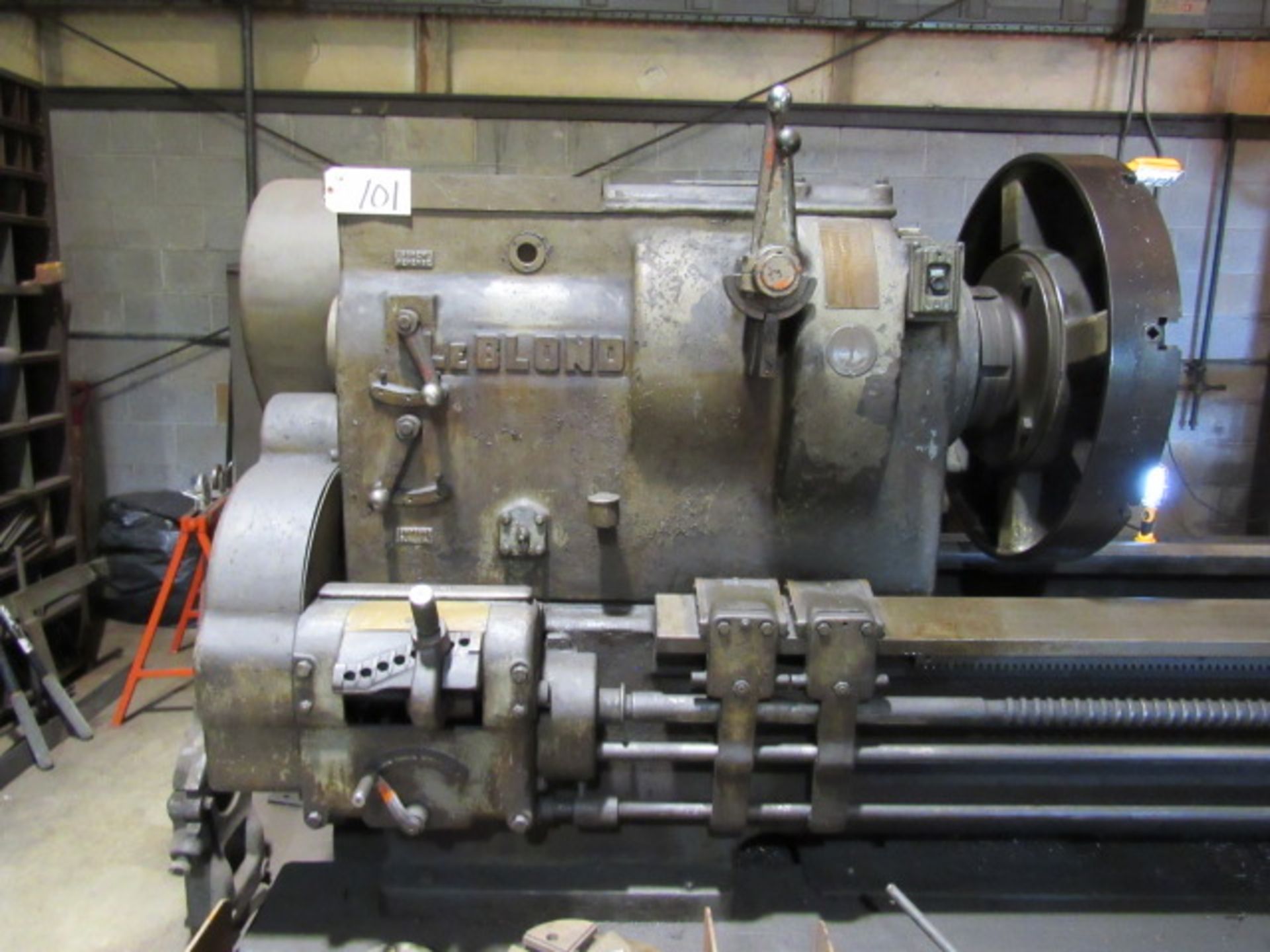 Leblond 44'' Swing x 240'' Centers Heavy Duty Engine Lathe with 34'' 4-Jaw Chuck, Threading, 255 - Image 5 of 9