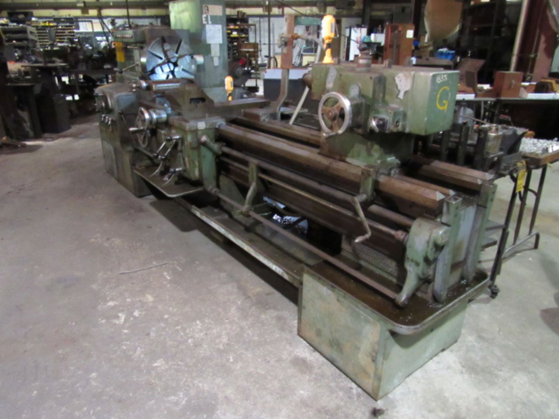 American 24'' Swing x 78'' Centers Engine Lathe with 20'' 4-Jaw Chuck, Spindle Speeds to 1000 RPM, - Image 6 of 8