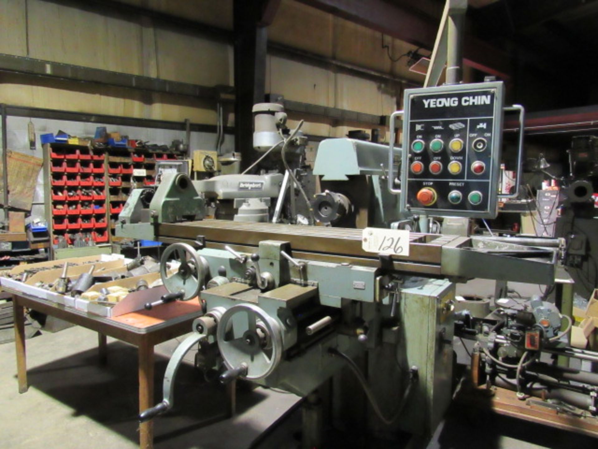 Supermax #50 Taper Horizontal Mill with 10'' x 60'' Power Feed Table, Pendant Controls, Spindle - Bild 5 aus 6