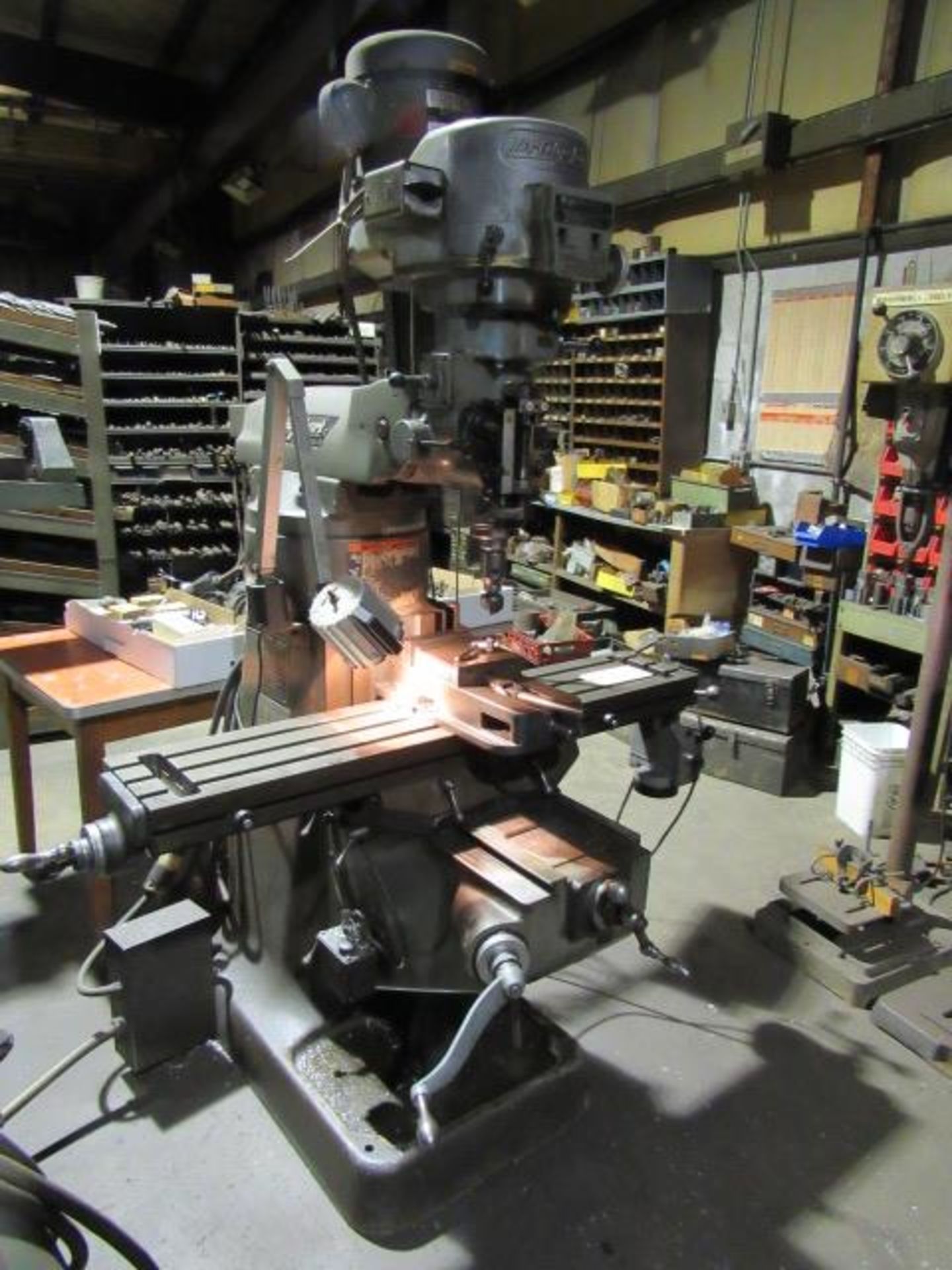 Bridgeport Variable Speed Knee Mill with Power Feed Table, DRO's, sn:96758 - Image 2 of 7