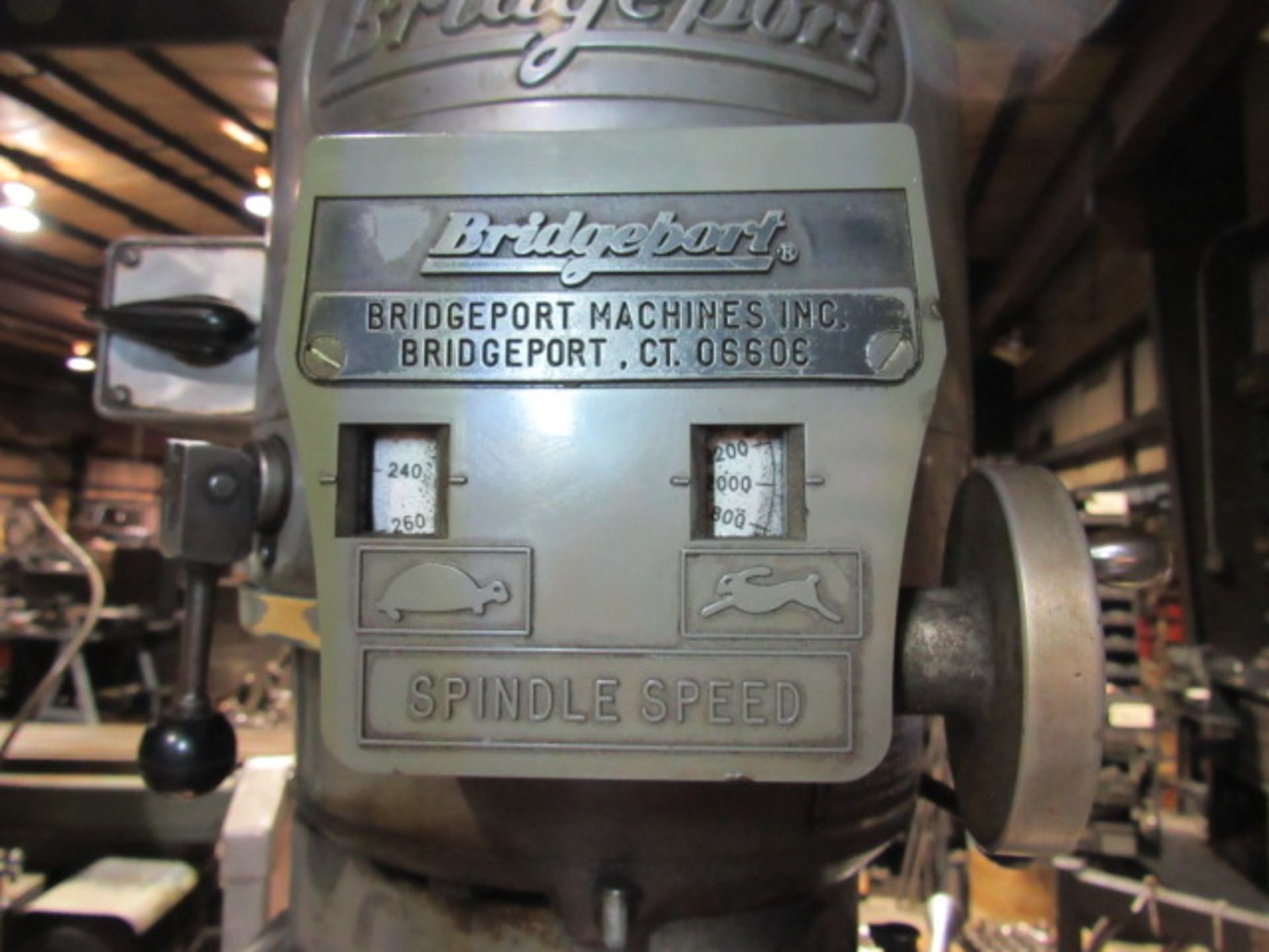 Bridgeport Variable Speed Knee Mill with Power Feed Table, DRO's, sn:96758 - Image 4 of 7