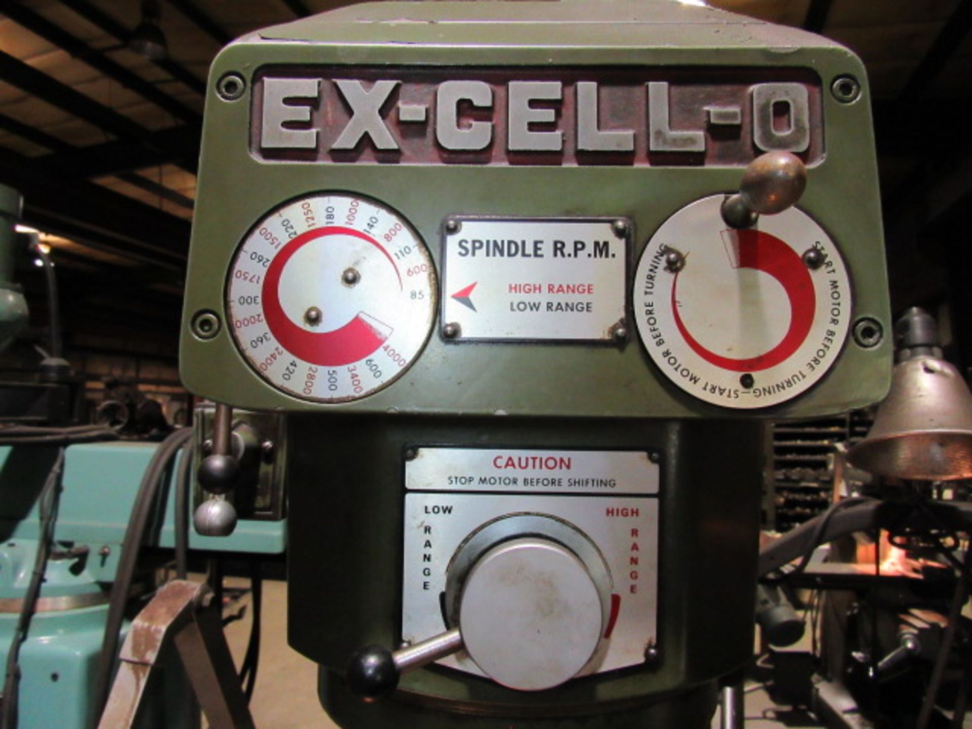Ex-Cell-O Variable Speed Knee Mill with Power Feed Table. DRO, sn:6028222 - Image 8 of 8