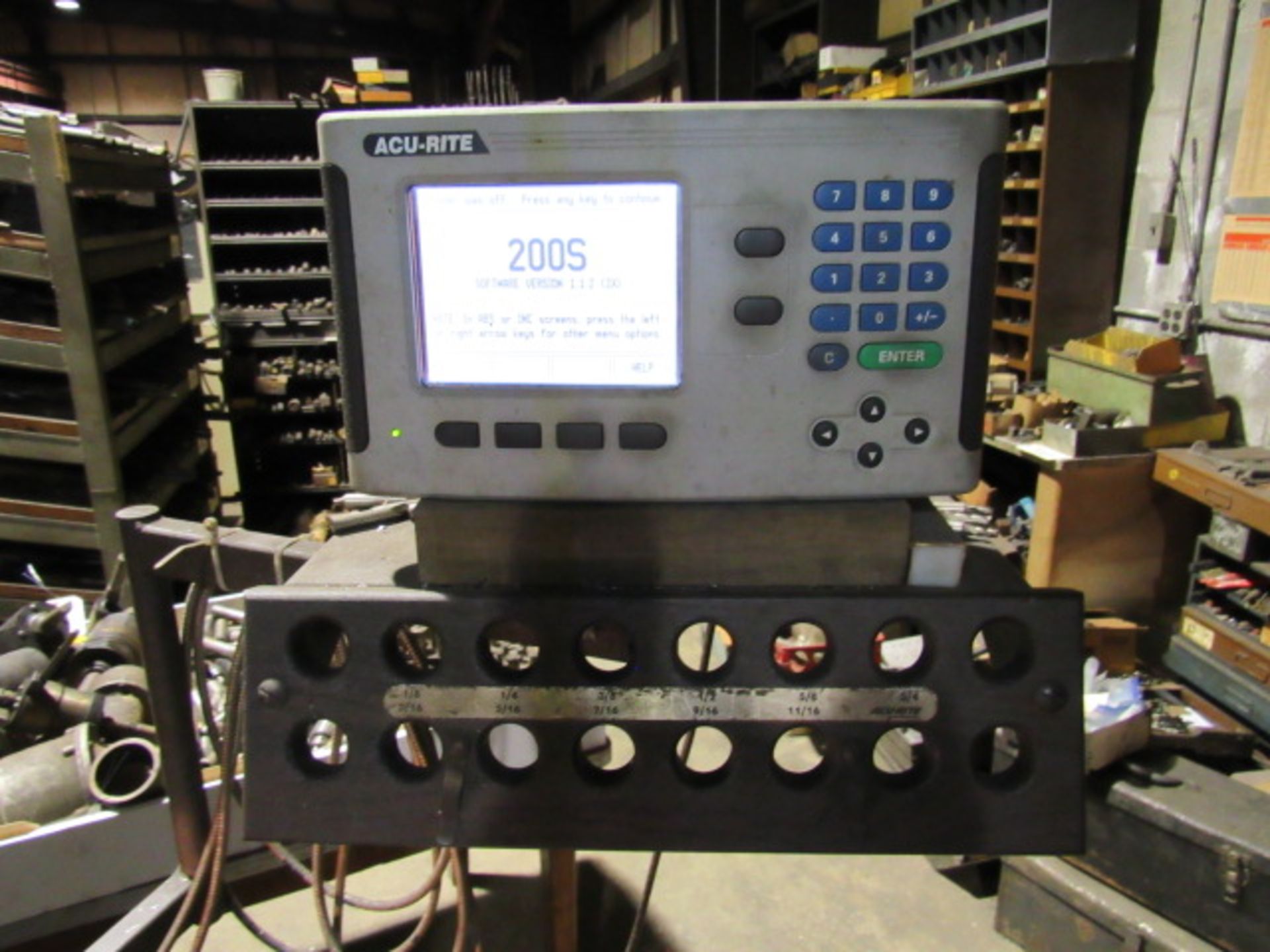 Bridgeport Variable Speed Knee Mill with Power Feed Table, DRO's, sn:96758 - Image 5 of 7