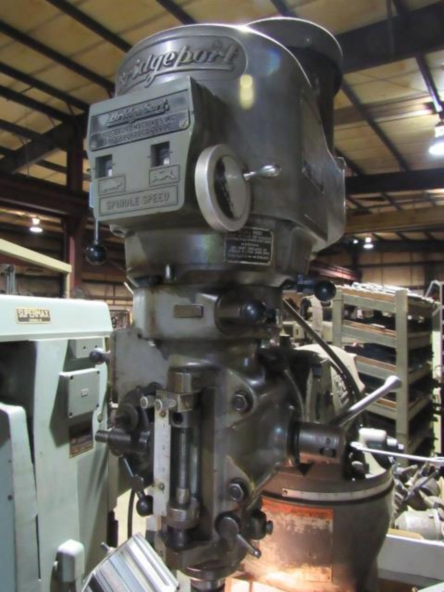 Bridgeport Variable Speed Knee Mill with Power Feed Table, DRO's, sn:96758 - Image 3 of 7