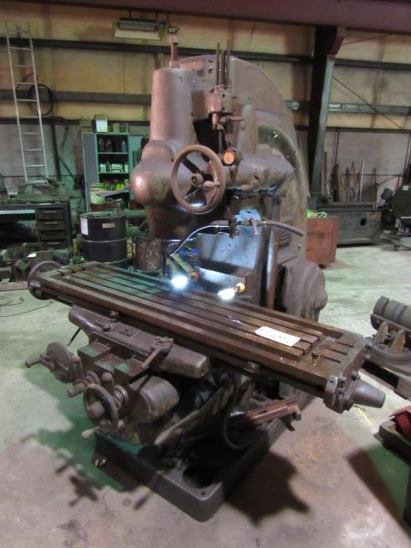 Milwaukee K&T #3K Vertical Knee Mill with 12'' x 60'' Table, 50 Taper, sn:13-3601