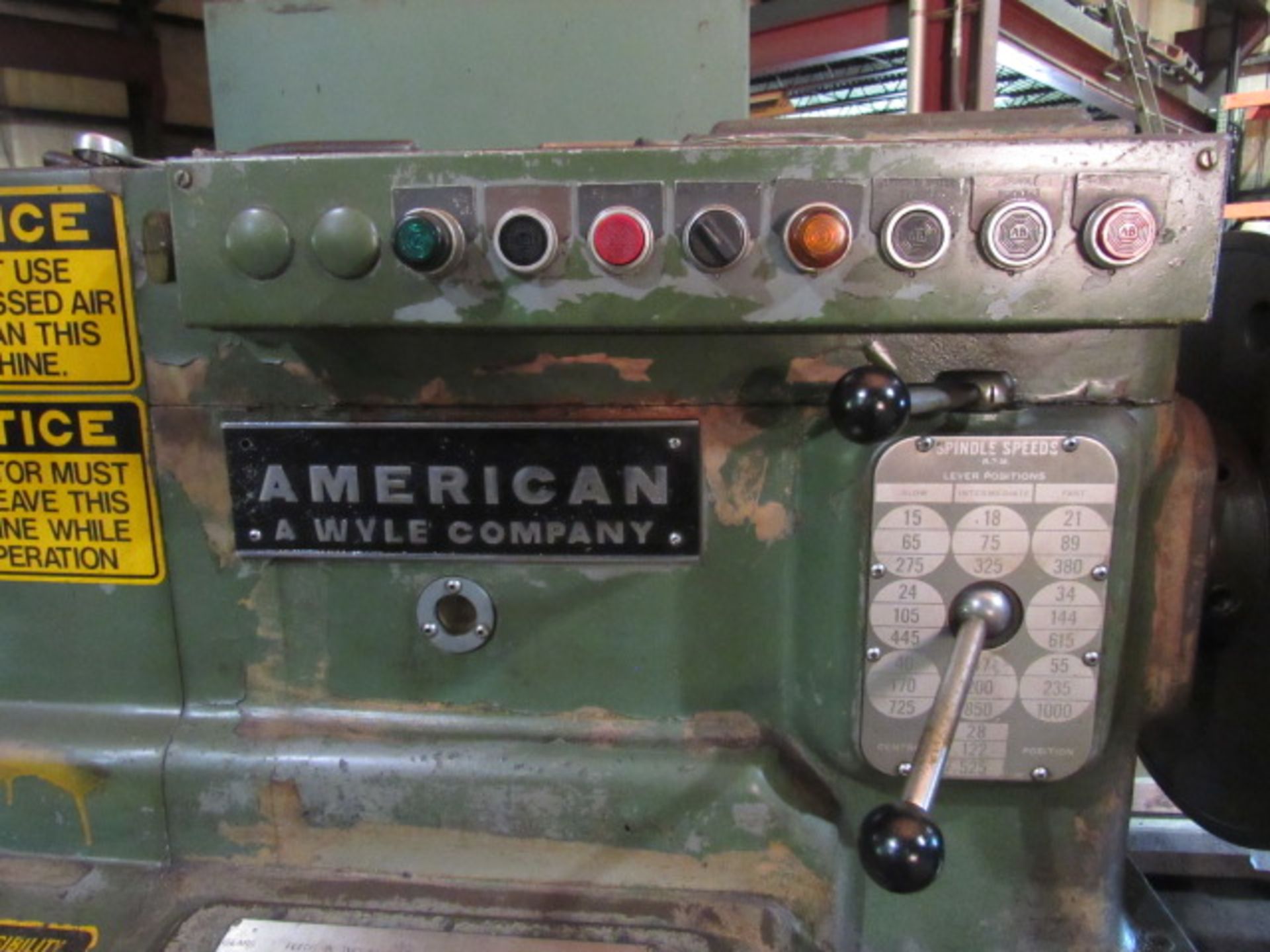 American 24'' Swing x 78'' Centers Engine Lathe with 20'' 4-Jaw Chuck, Spindle Speeds to 1000 RPM, - Image 3 of 8