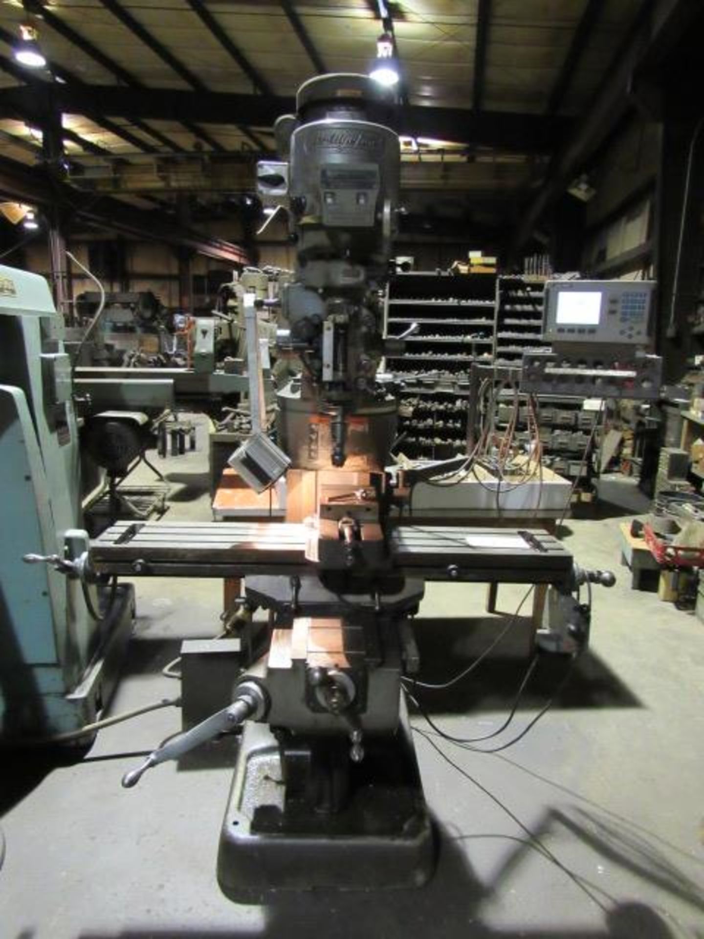 Bridgeport Variable Speed Knee Mill with Power Feed Table, DRO's, sn:96758 - Image 6 of 7