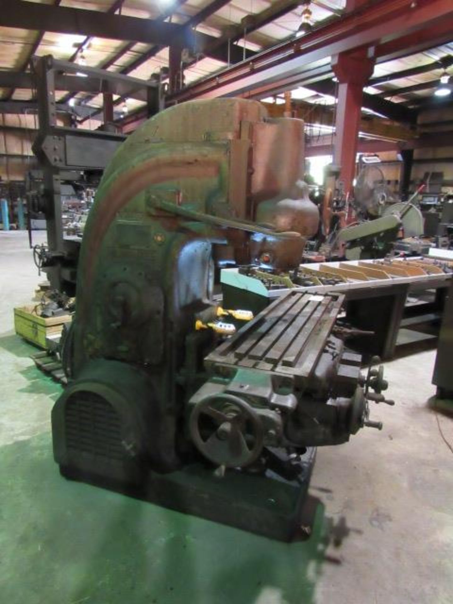 Milwaukee K&T #3K Vertical Knee Mill with 12'' x 60'' Table, 50 Taper, sn:13-3601 - Bild 4 aus 7