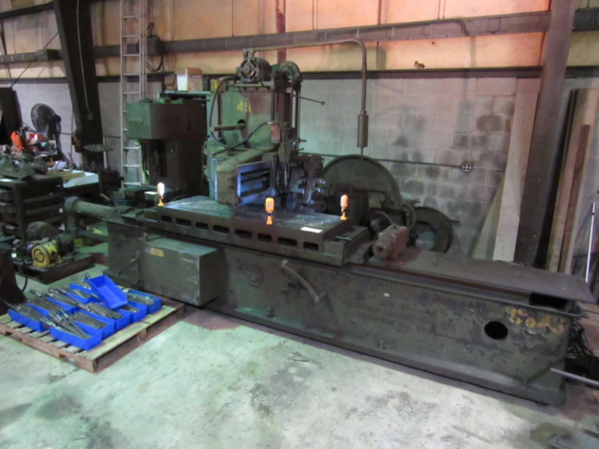 Rockford Openside Planer Mill with 60''L x 20''W Table, Planer Tool and Red Head Grinding Spindle,