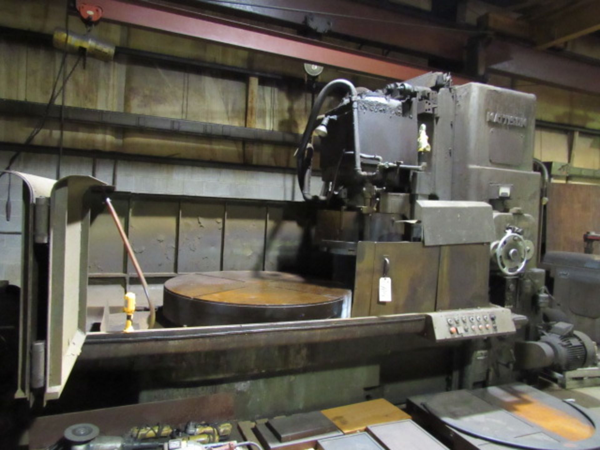 Mattison 60'' Rotary Surface Grinder with 5' Electro Magnetic Chuck, 1/2'' Surface Lip, Wheel