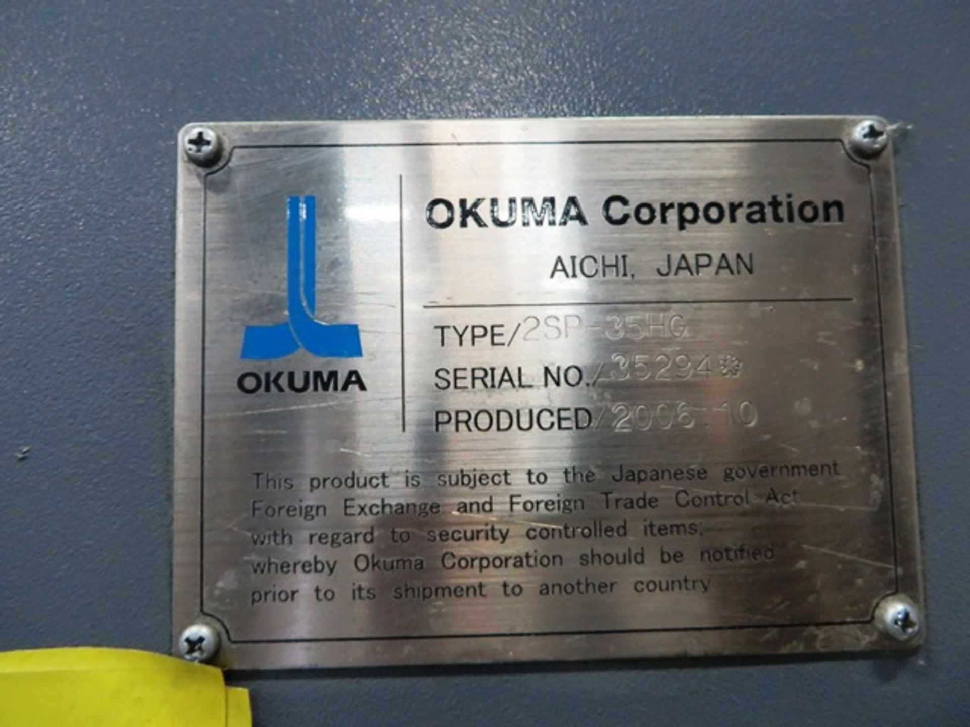 Okuma 2SP-35HG Twin Spindle CNC Chucking Center - Bild 6 aus 6