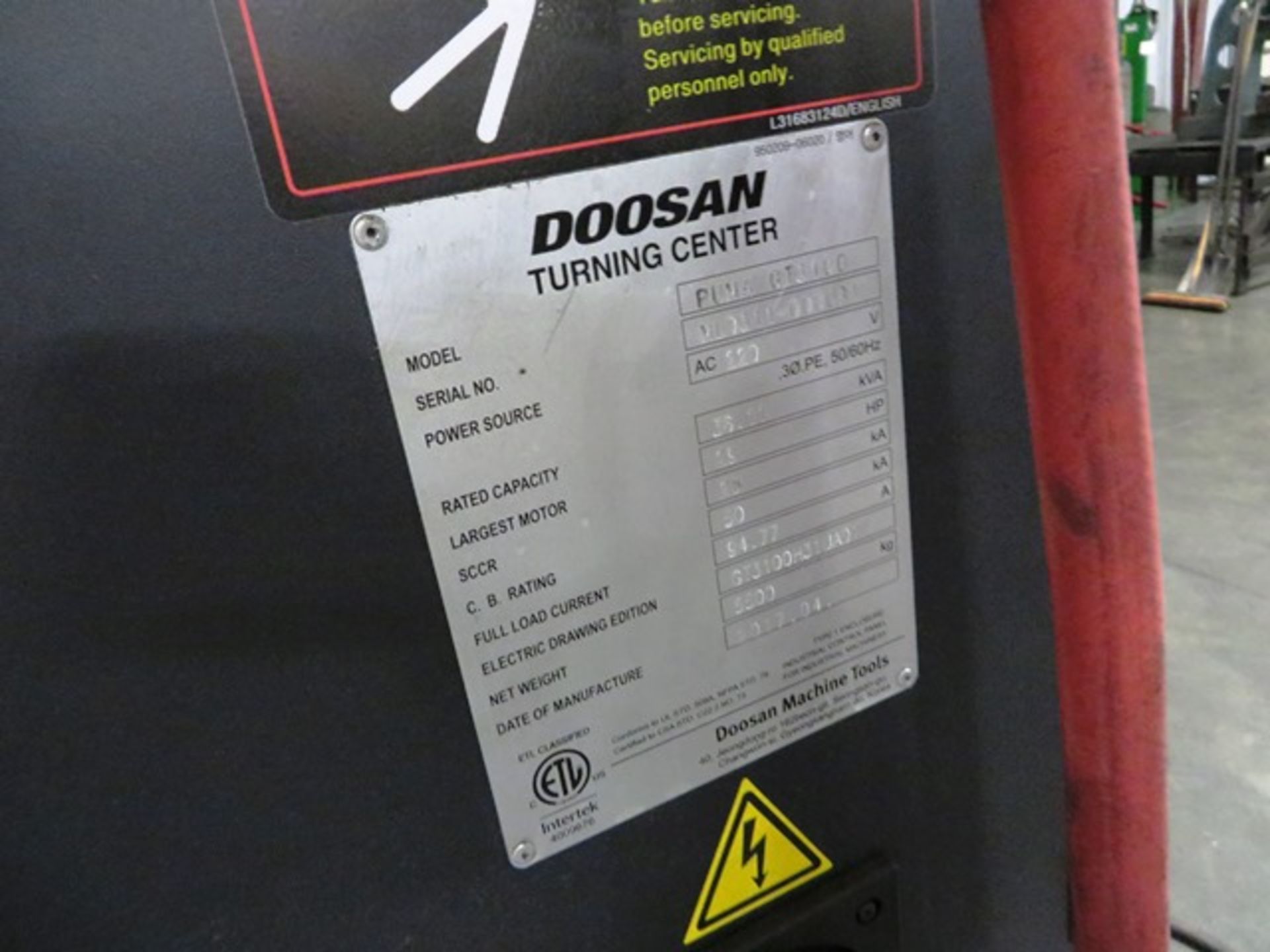Doosan Puma GT3100 CNC Turning Center - Image 6 of 6