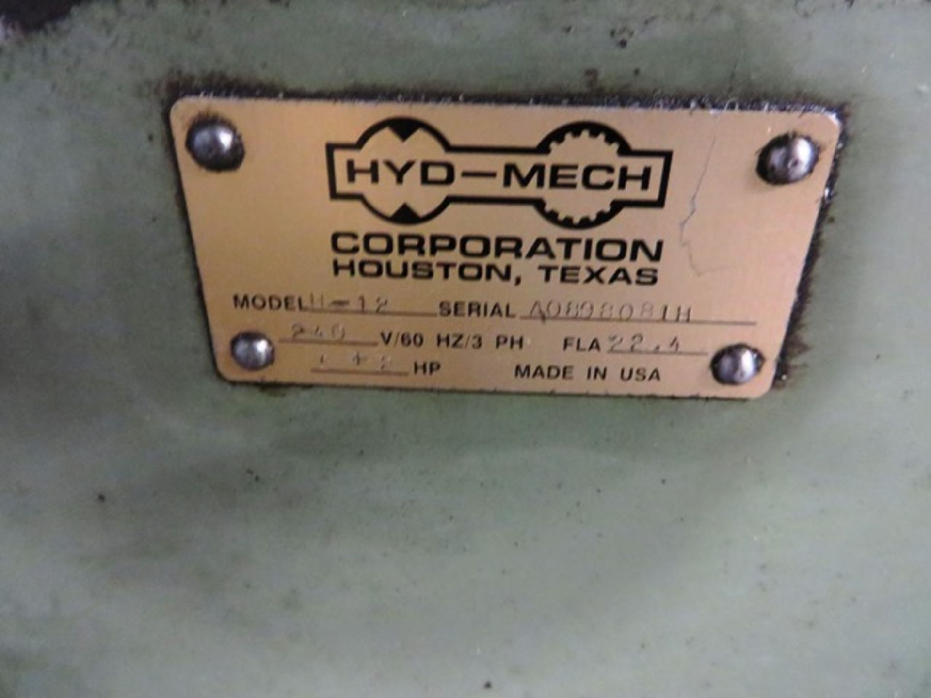 HYD-MECH H-12 Programmable Automatic Horizontal Bandsaw - Image 4 of 4