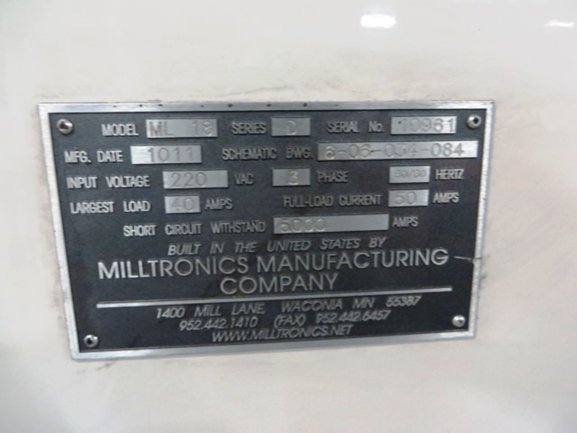 Milltronics ML18 Series D CNC Flat Bed Lathe - Image 6 of 6