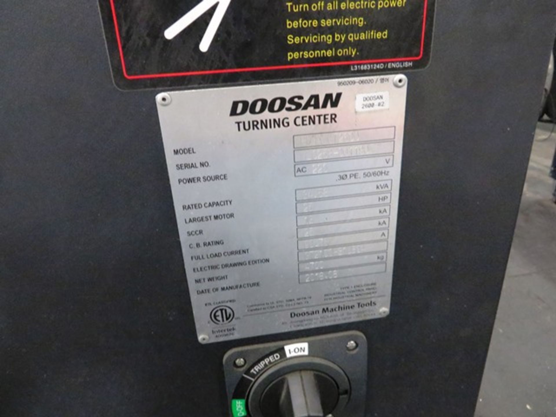 Doosan Puma GT2600 CNC Turning Center - Bild 7 aus 7