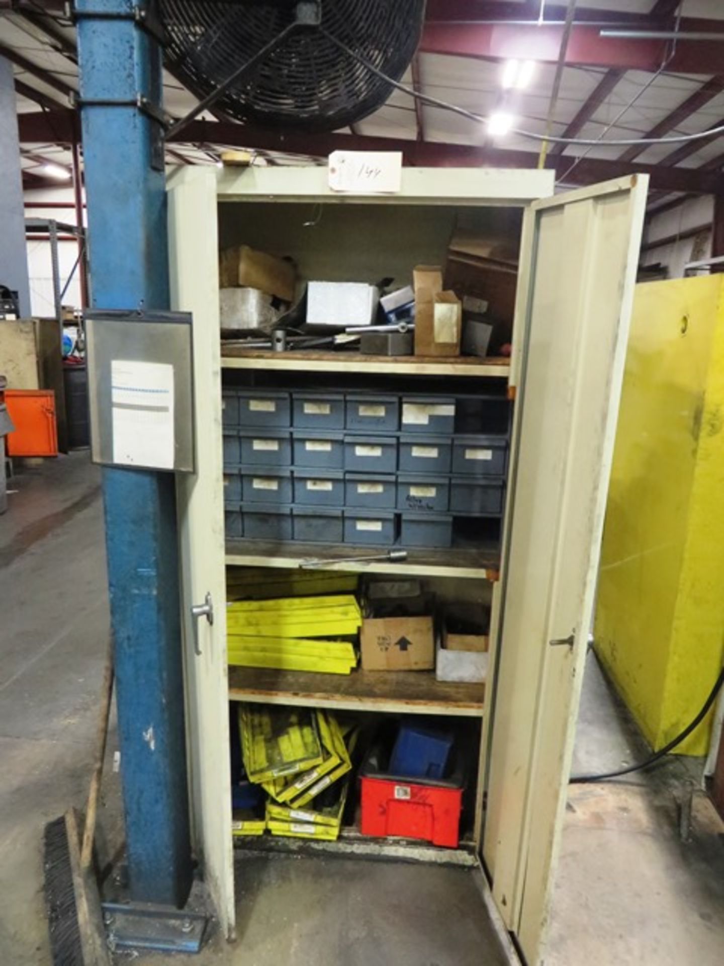 2 Door Cabinet with Contents