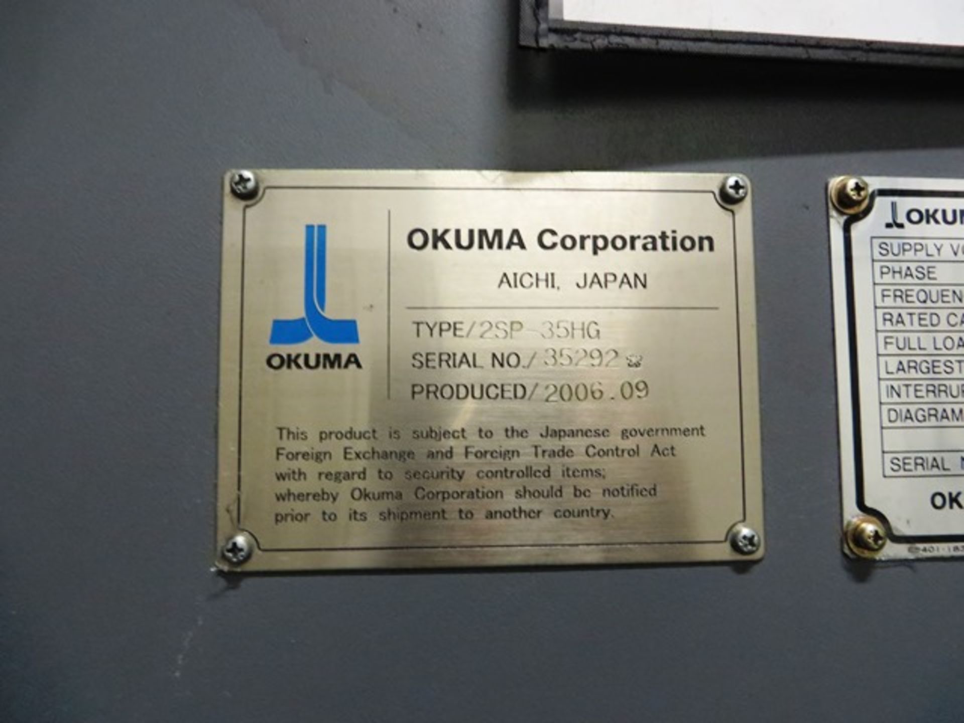 Okuma 2SP-35HG Twin Spindle CNC Chucking Centers - Image 6 of 6