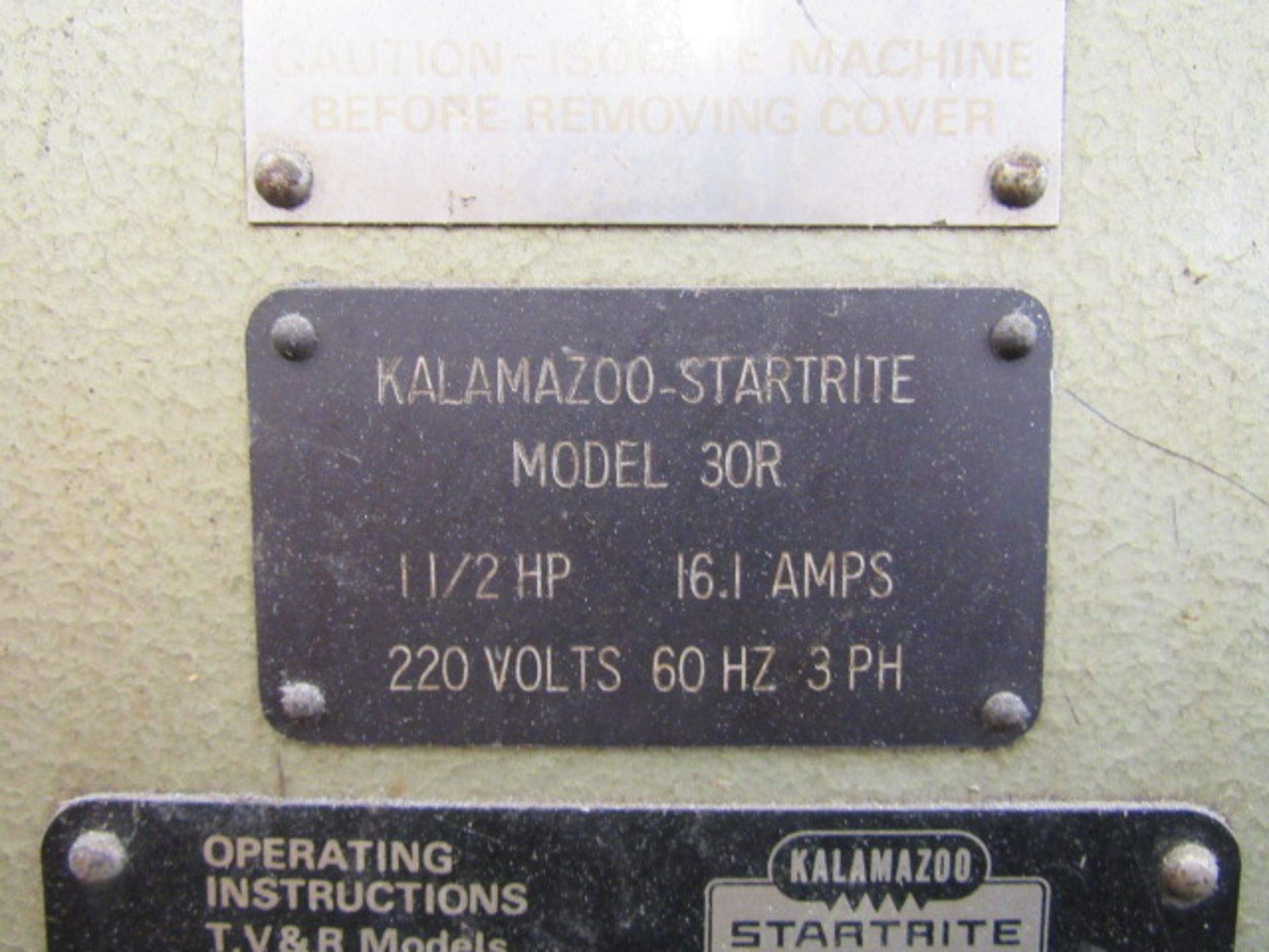 Kalamazoo Startrite 30-R-10 30'' Vertical Bandsaw - Image 7 of 8
