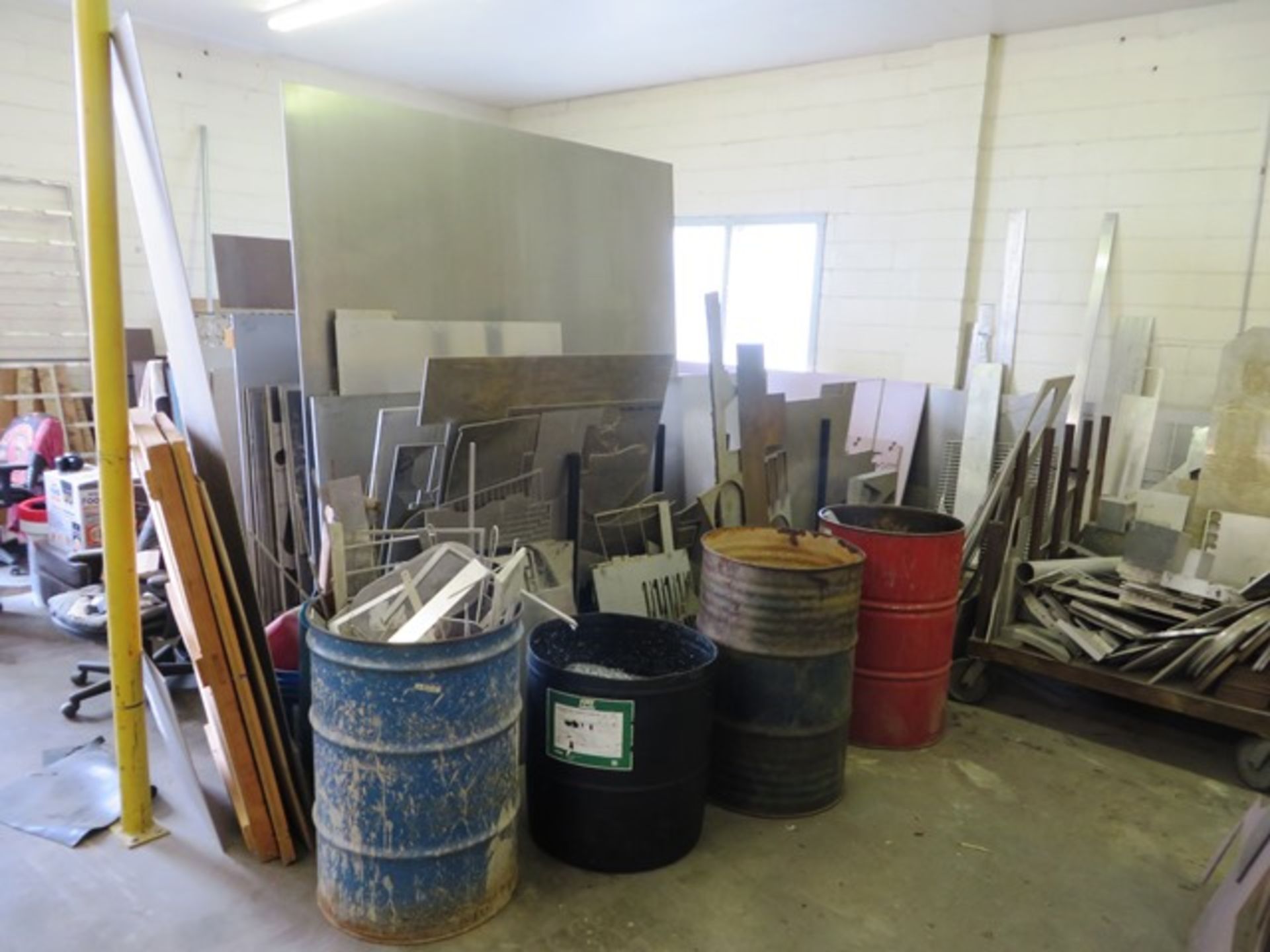 Assorted Aluminum, Steel, Stainless Sheets Various Sizes