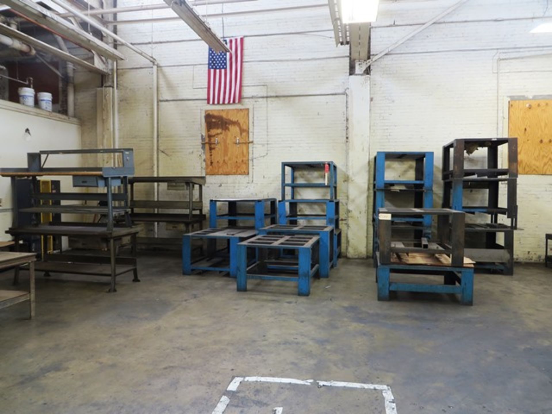 Approx. (30) Assorted Steel Tables, Workbenches, & Portable Carts