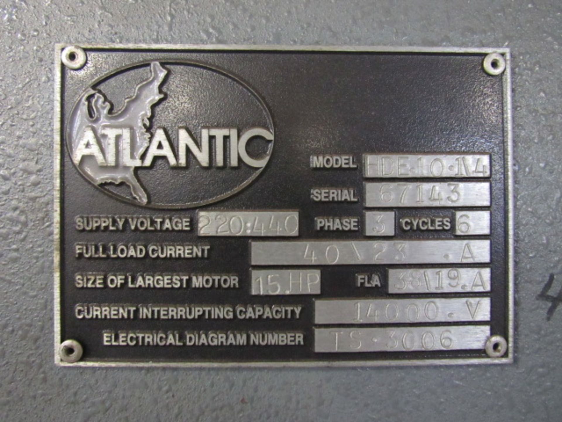 Atlantic HDE-10-1/4 10' x 1/4'' Hydraulic Shear - Bild 8 aus 8