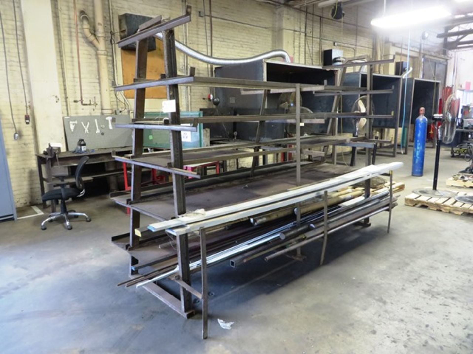 Rack with Aluminum Flat Stock & Miscellaneous Steel