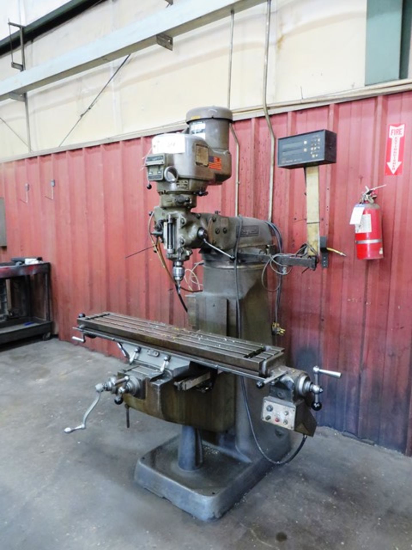 Bridgeport Vertical Milling Machine with 9'' x 48'' Power Feed Table, Spindle Speeds to 4,200 RPM,