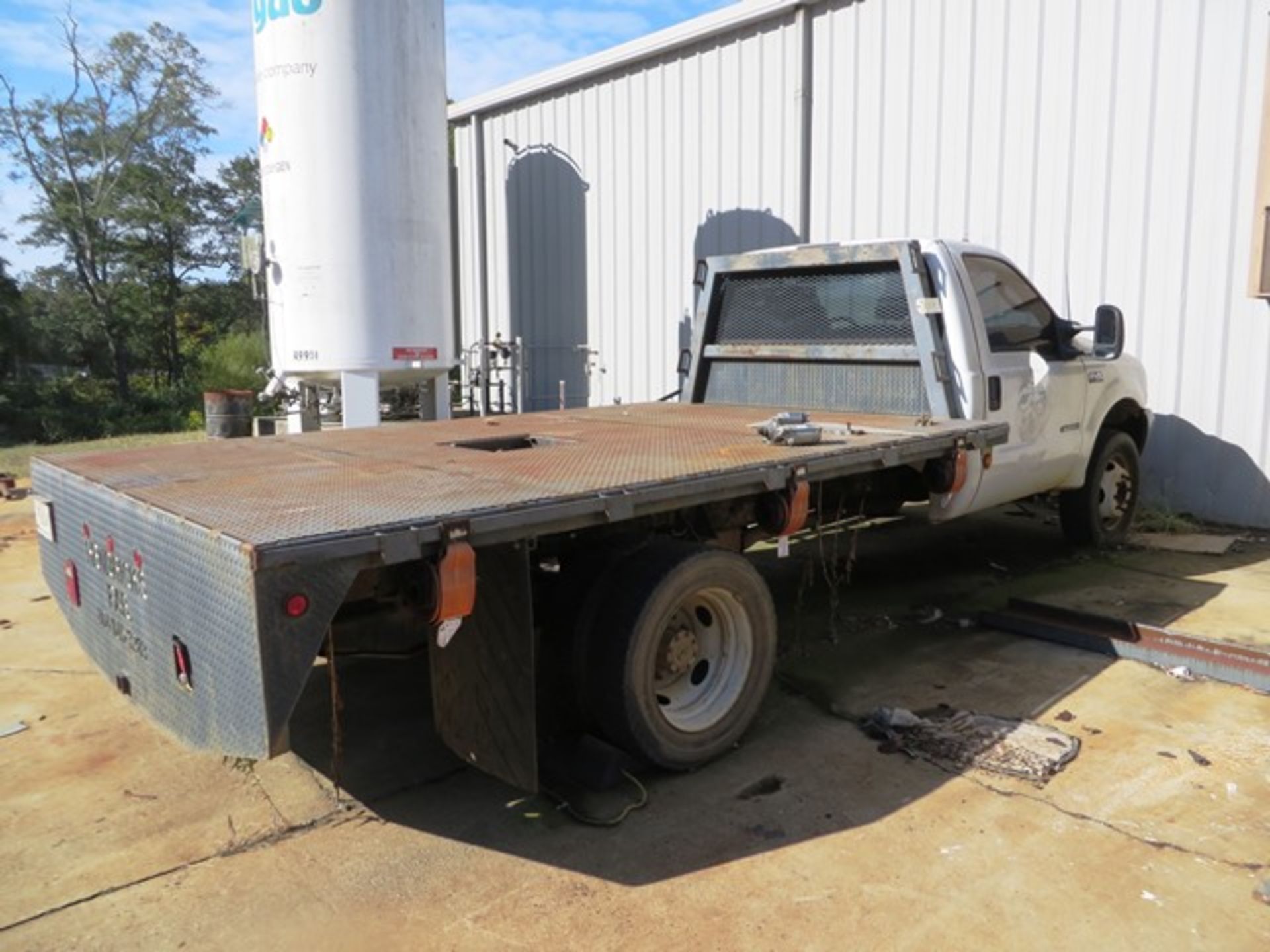 Ford F450 Super Duty Stake Body / Flatbed Truck with Power Stroke Diesel V8 Engine, 12' Steel Bed,