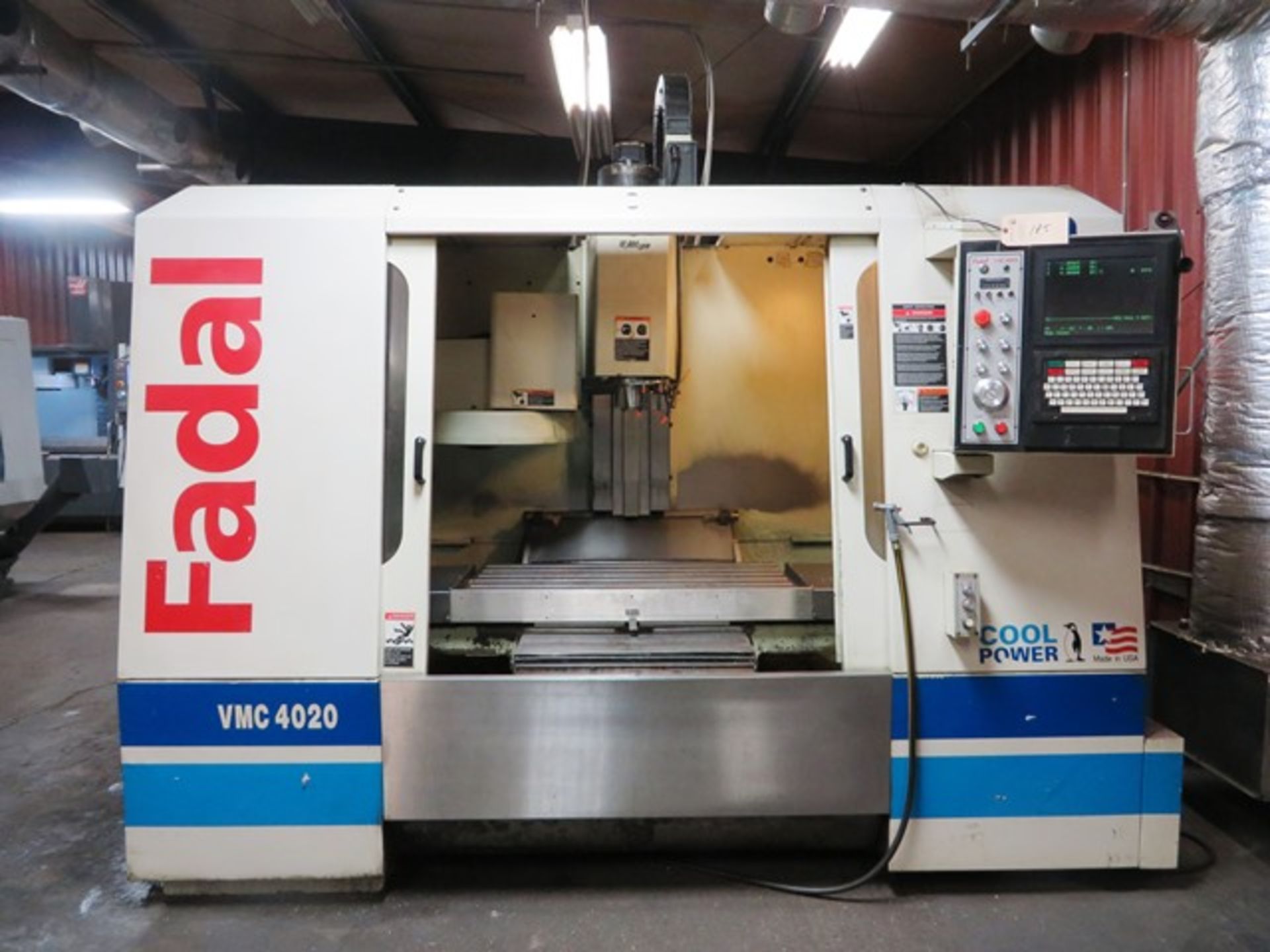 Fadal 4020HT CNC Vertical Machining Center with 48'' x 20'' Table, #40 Spindle Speeds to 10,000 RPM,