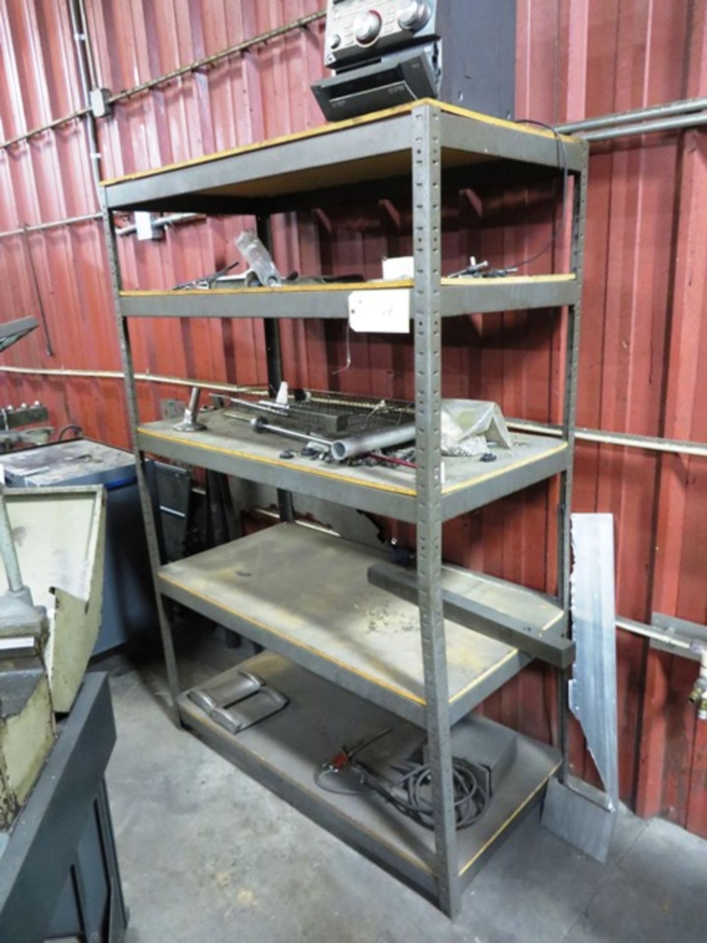 (2) Racks with Contents (1 on other side of Clausing Drill Press)