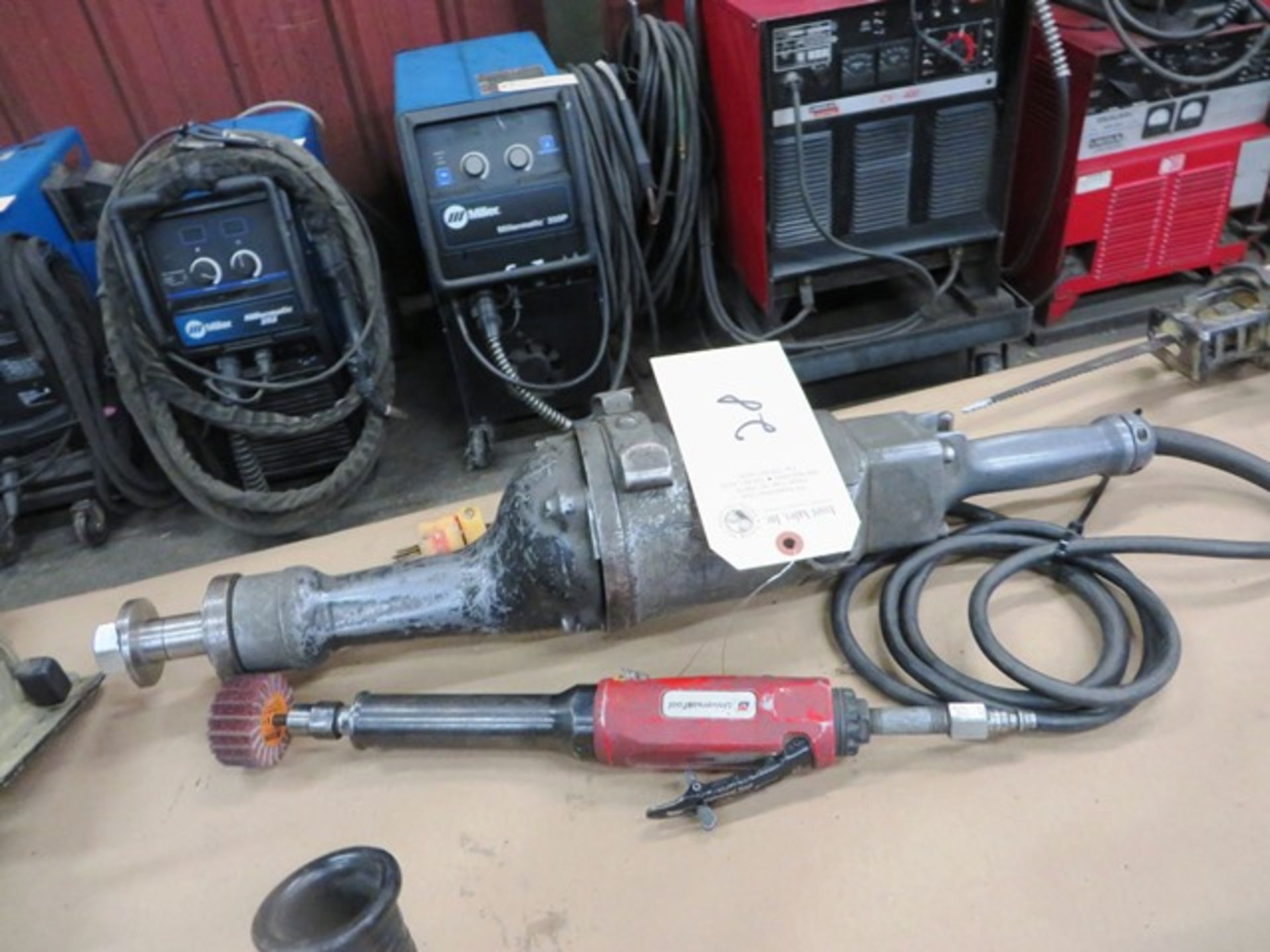 Electric Straight Grinder & (1) Pneumatic Grinder