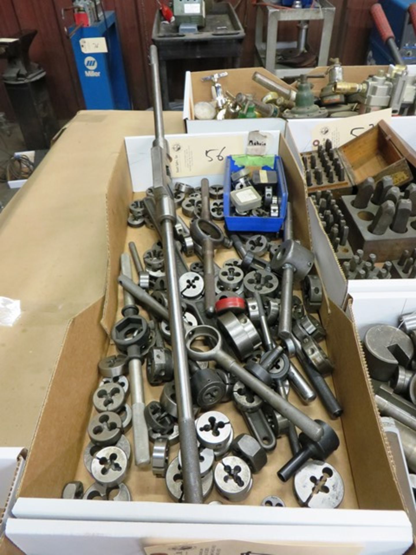 Assorted Threading Dies with Handles