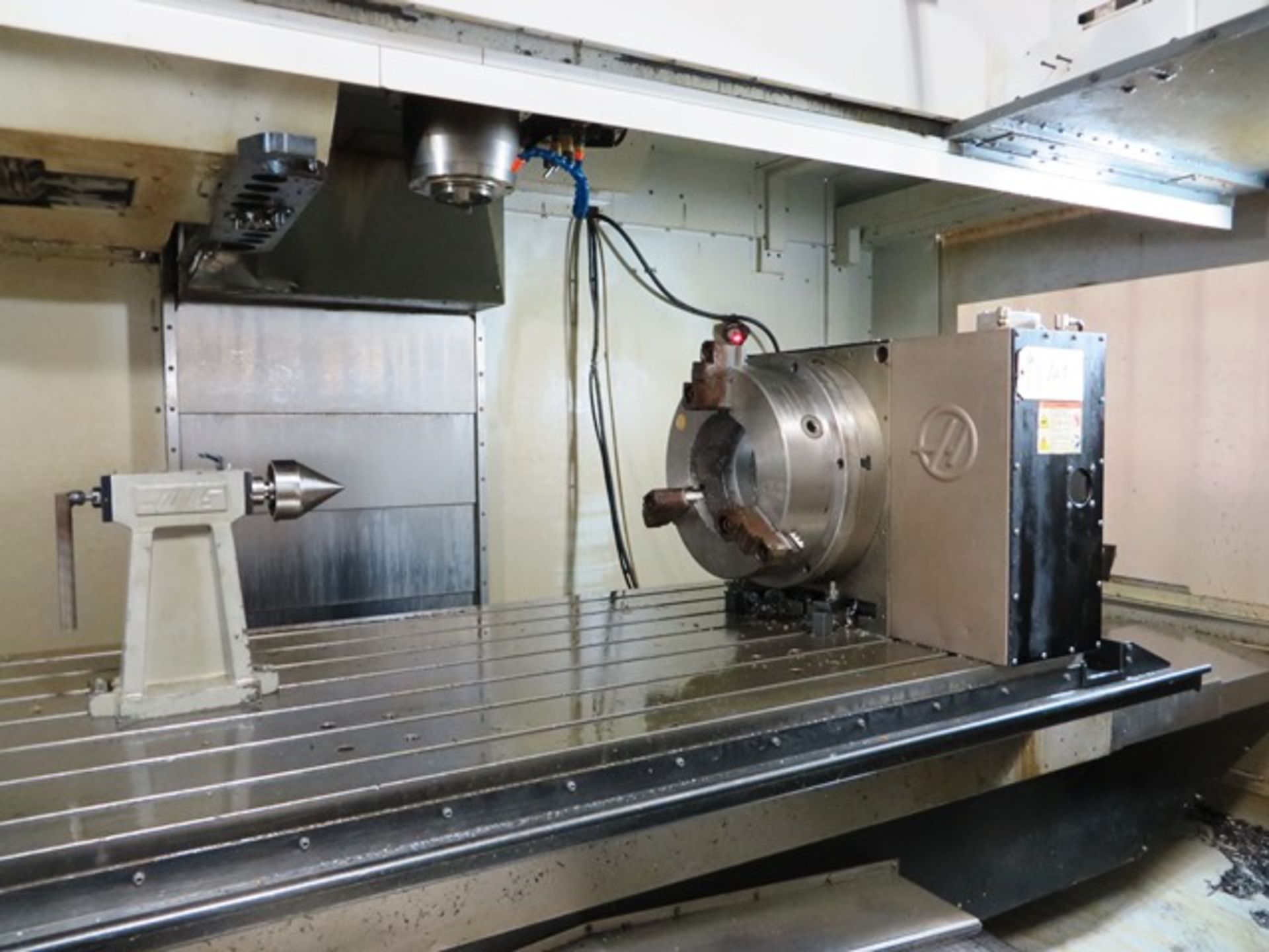 Haas 15'' CNC 4th Axis Rotary Table with 3-Jaw Chuck & Tail Stock