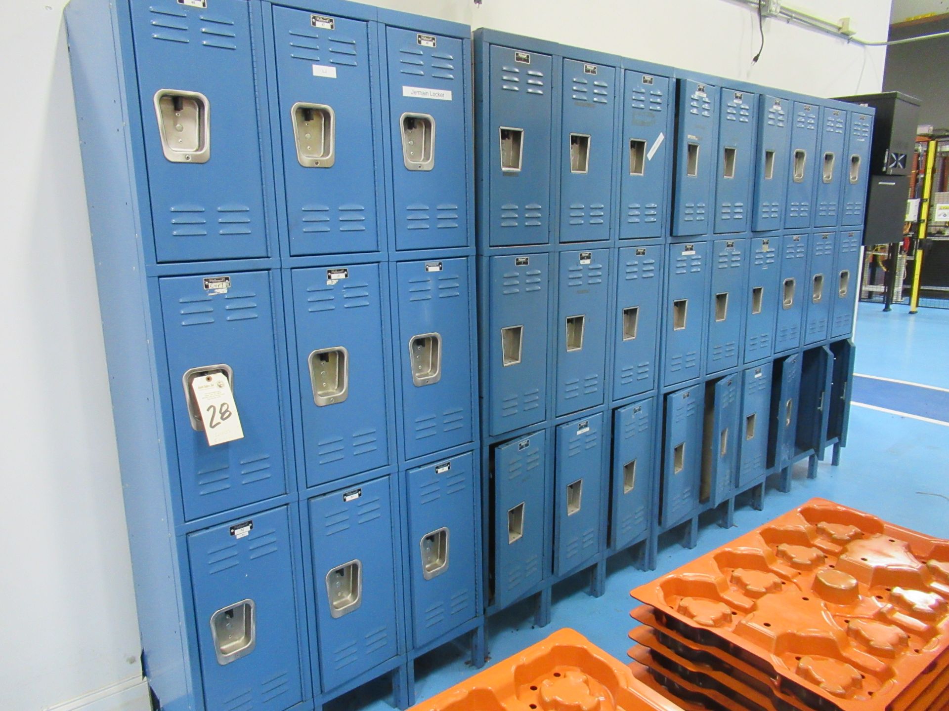 (4) Sections Lockers, (9) Individual Lockers Per Section