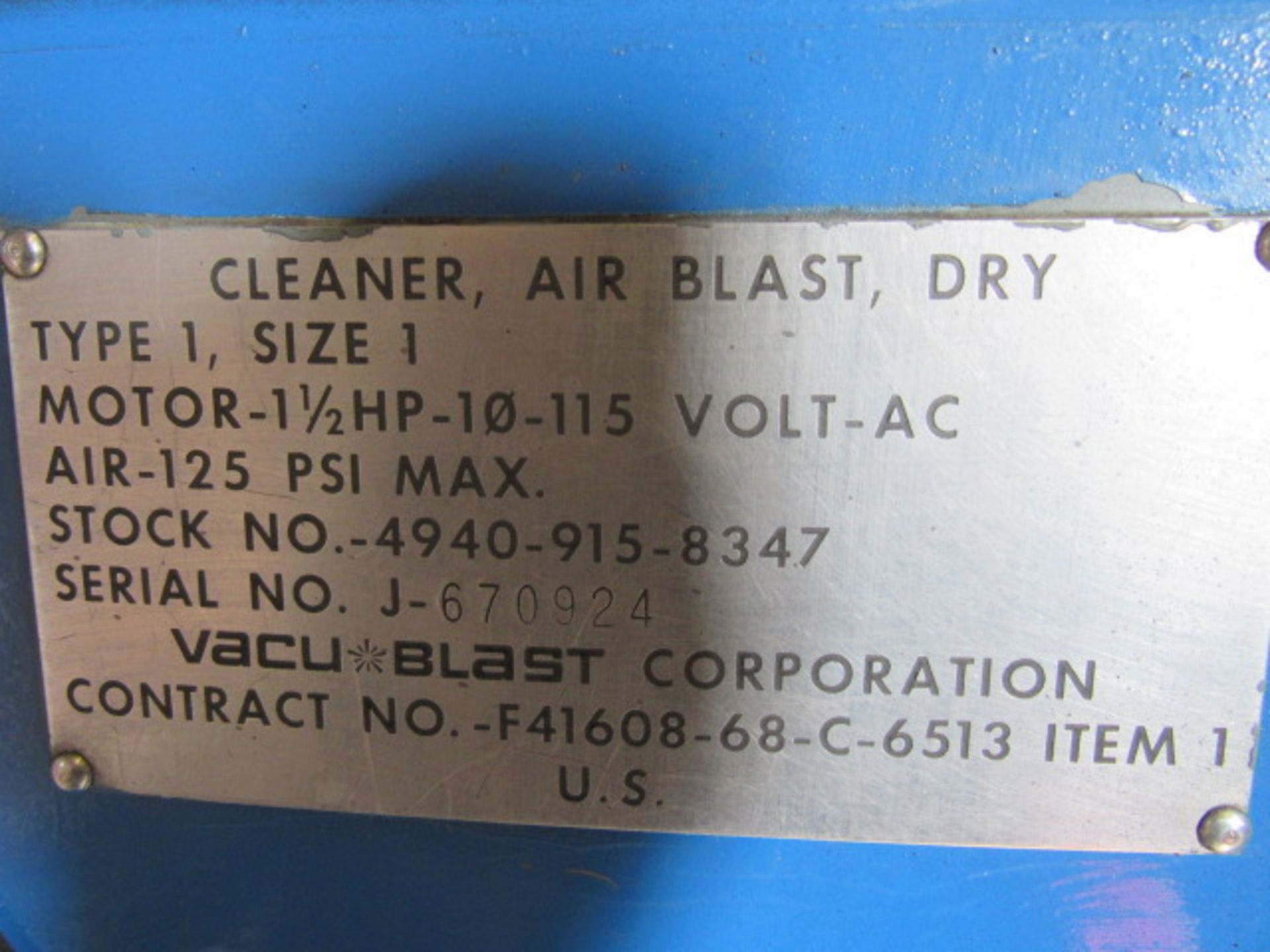 Vacu Blast Abrasive Blast Portable Cabinet - Image 5 of 5