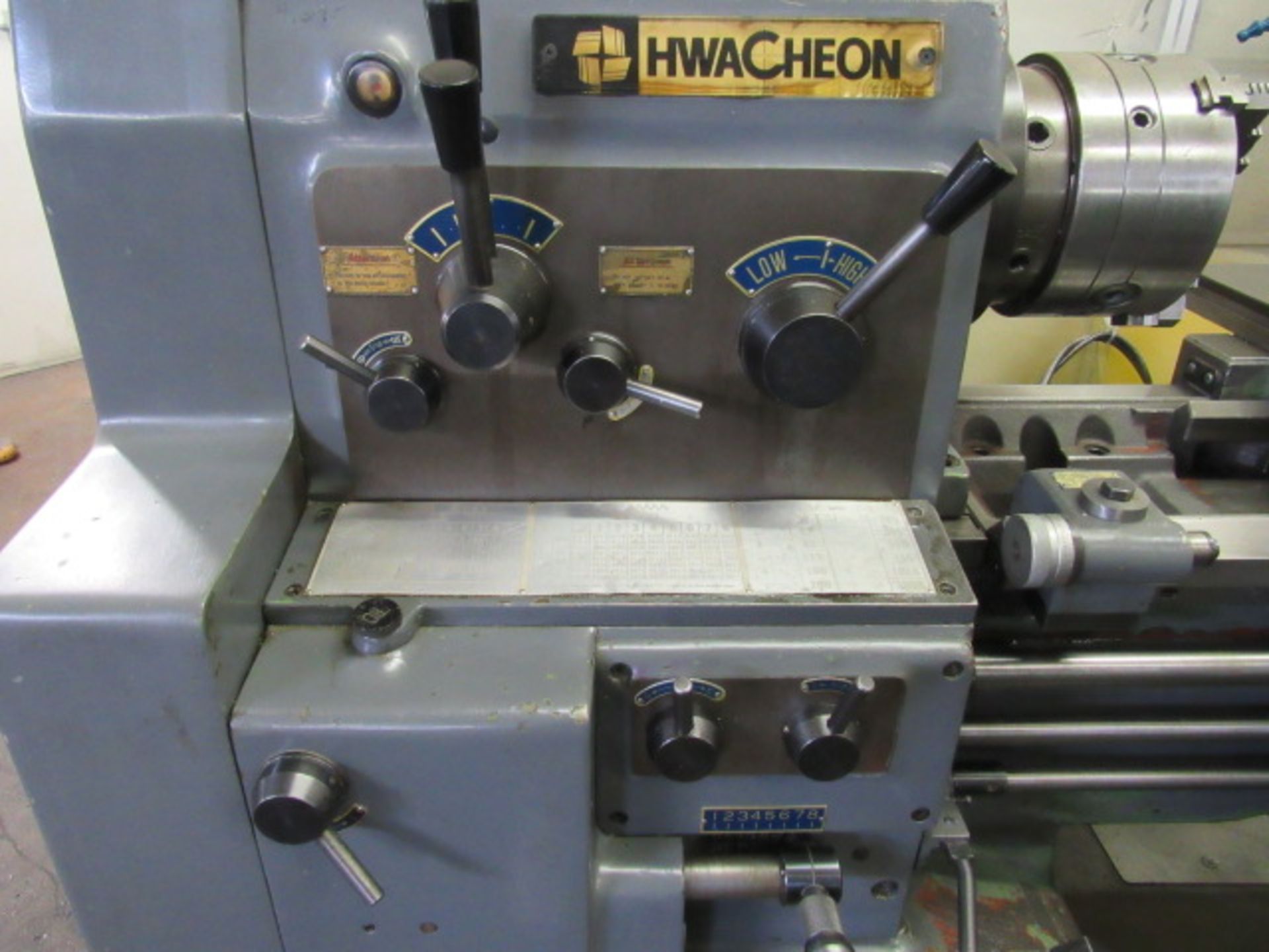 Hwacheon 17'' x 60'' Gap Bed Engine Lathe - Image 9 of 10