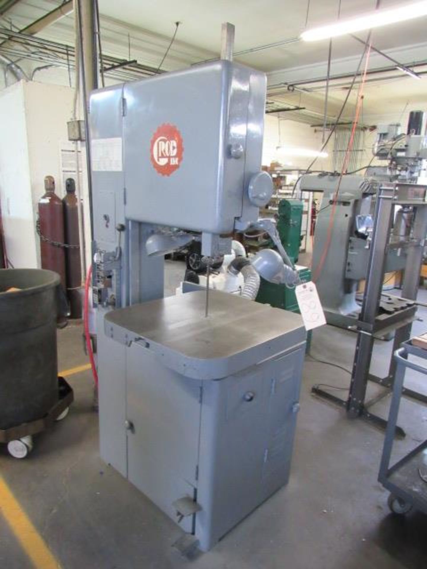 Grob Saw NS18 Vertical Bandsaw with 18'' x 18'' Tiltable Table, (2