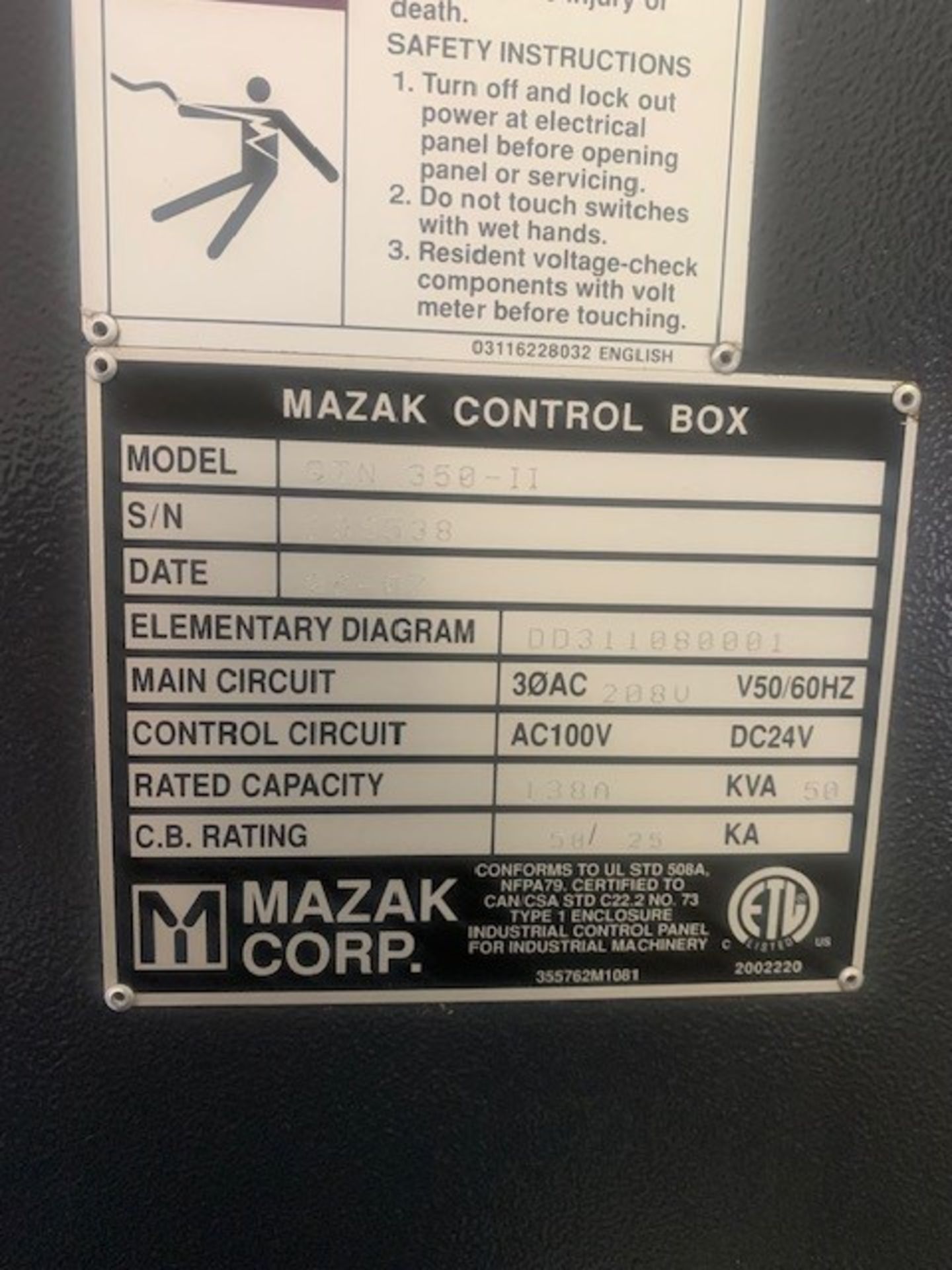 Mazak QTN 350-II CNC Turning Center - Image 12 of 12