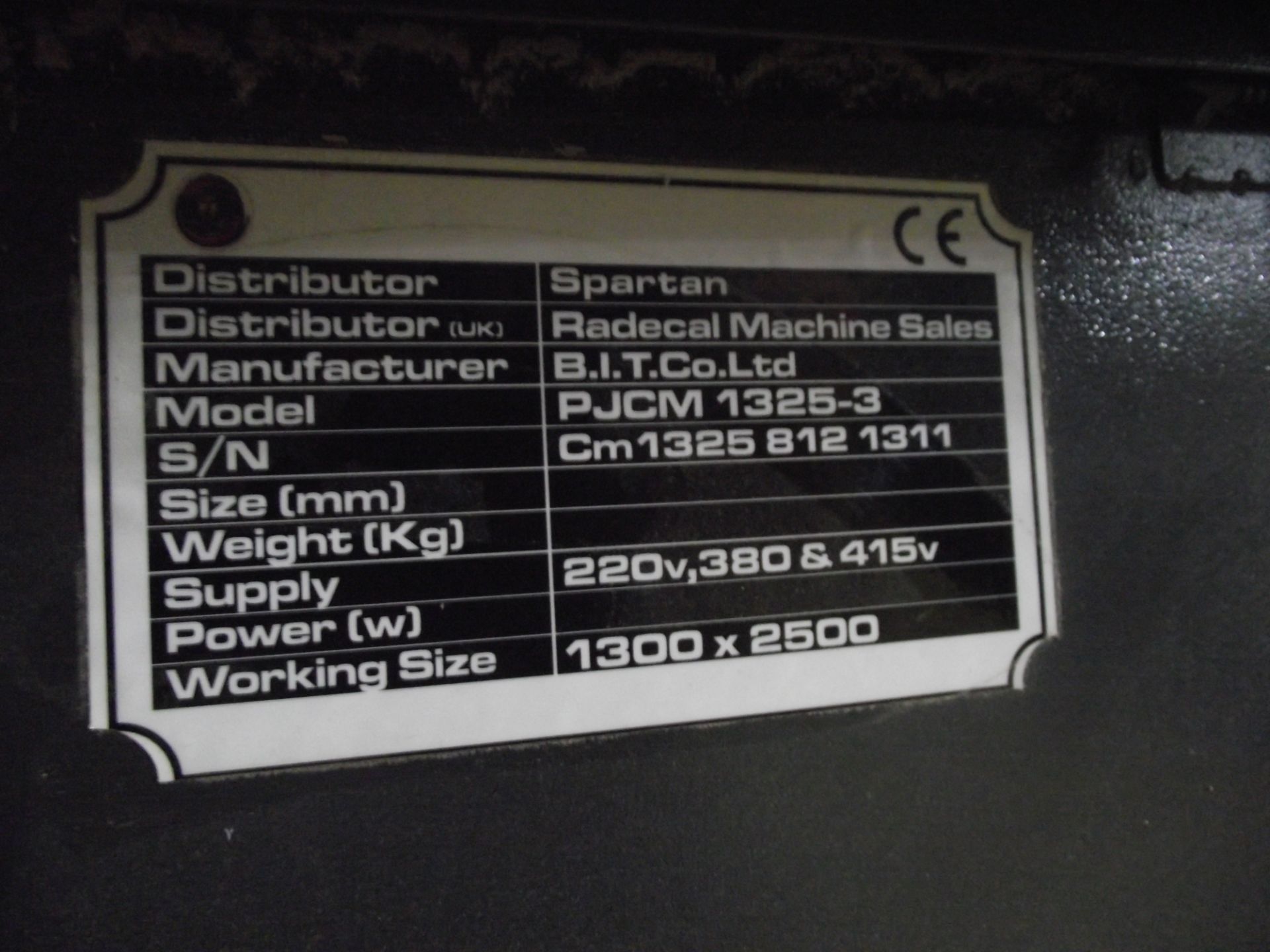 Spartan CNC Router Type - PJCM 1325-3 & CW3000 Industrial Chiller - Image 15 of 18