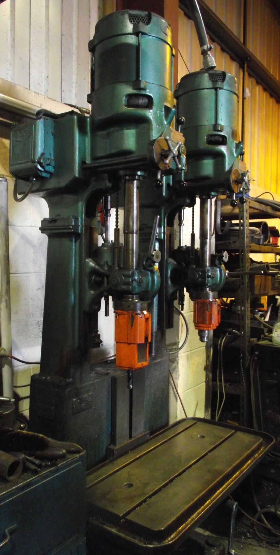 Pollard Twin Spindle Pedestal Drill