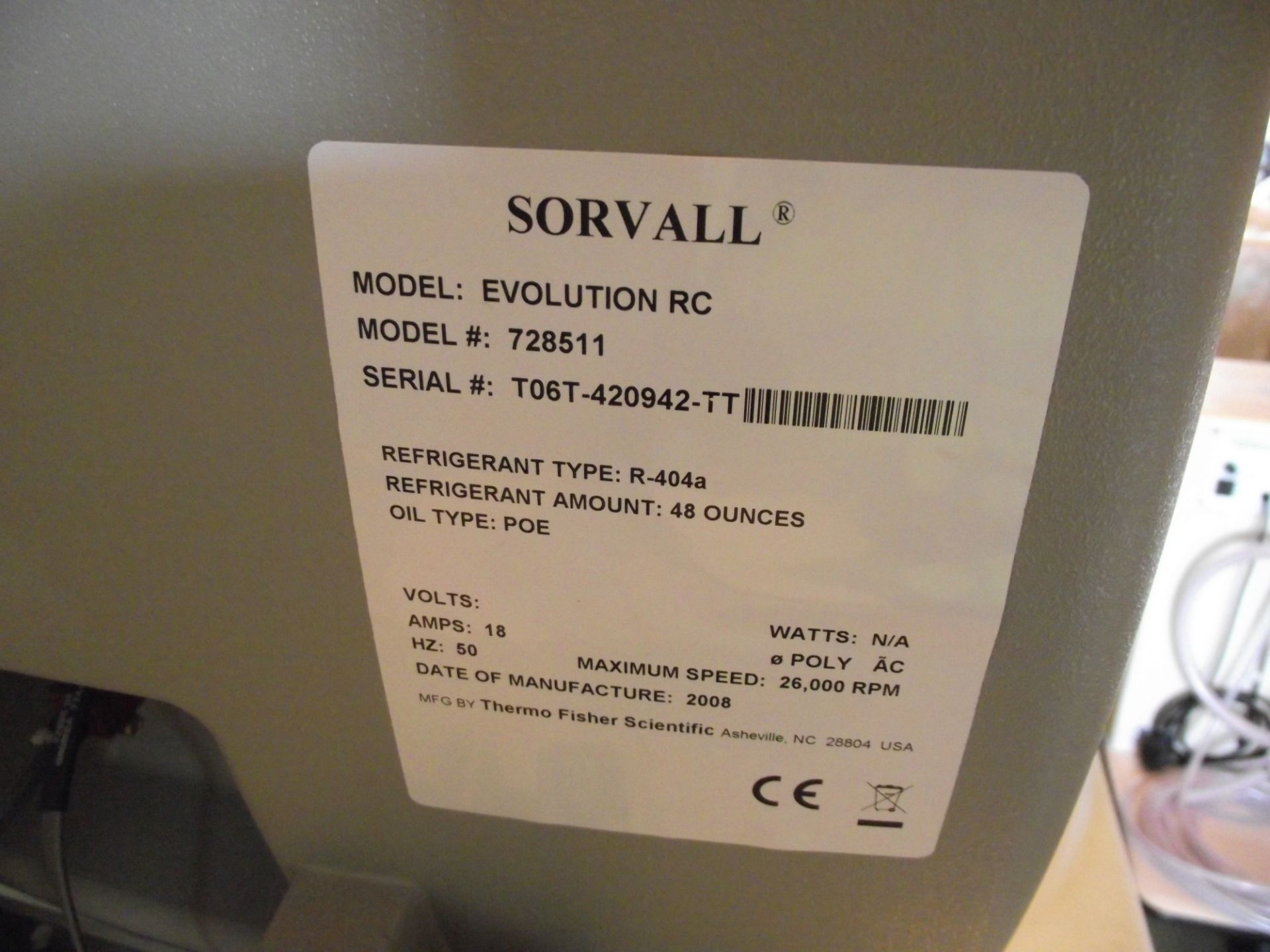 Sorvall Evolution RC Centrifuge - Spares/Repair - Image 3 of 7