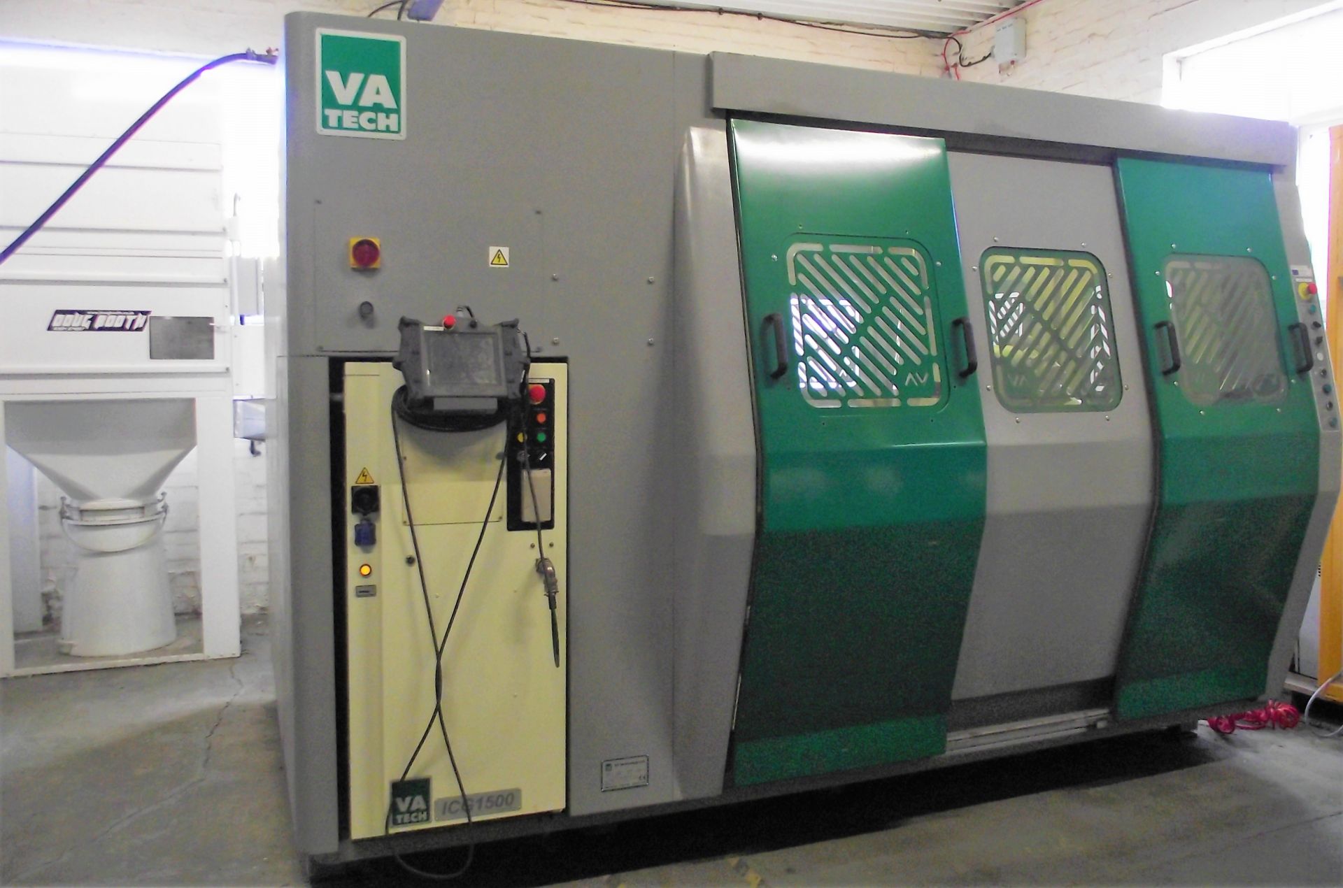 V A Technology Robotic Grinding/Linishing/Fettling Cell cw Dust Extractor