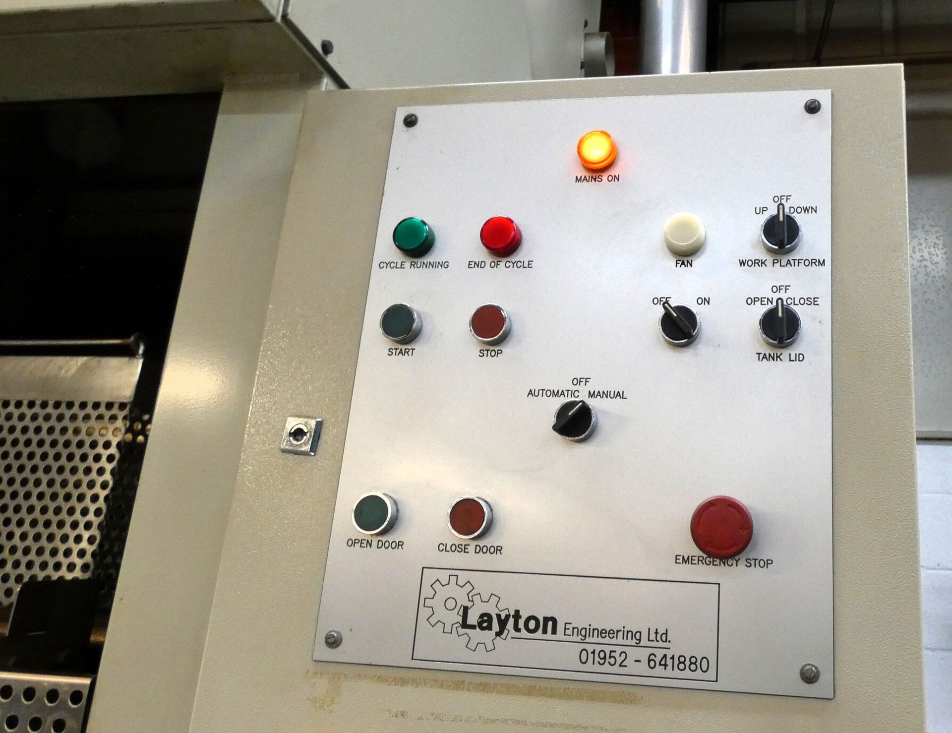 Layton Eng - Enclosed Ultrasonic Vapour Degreaser Complete With Overhead Auto Basket Unit & LEV. - Image 2 of 37