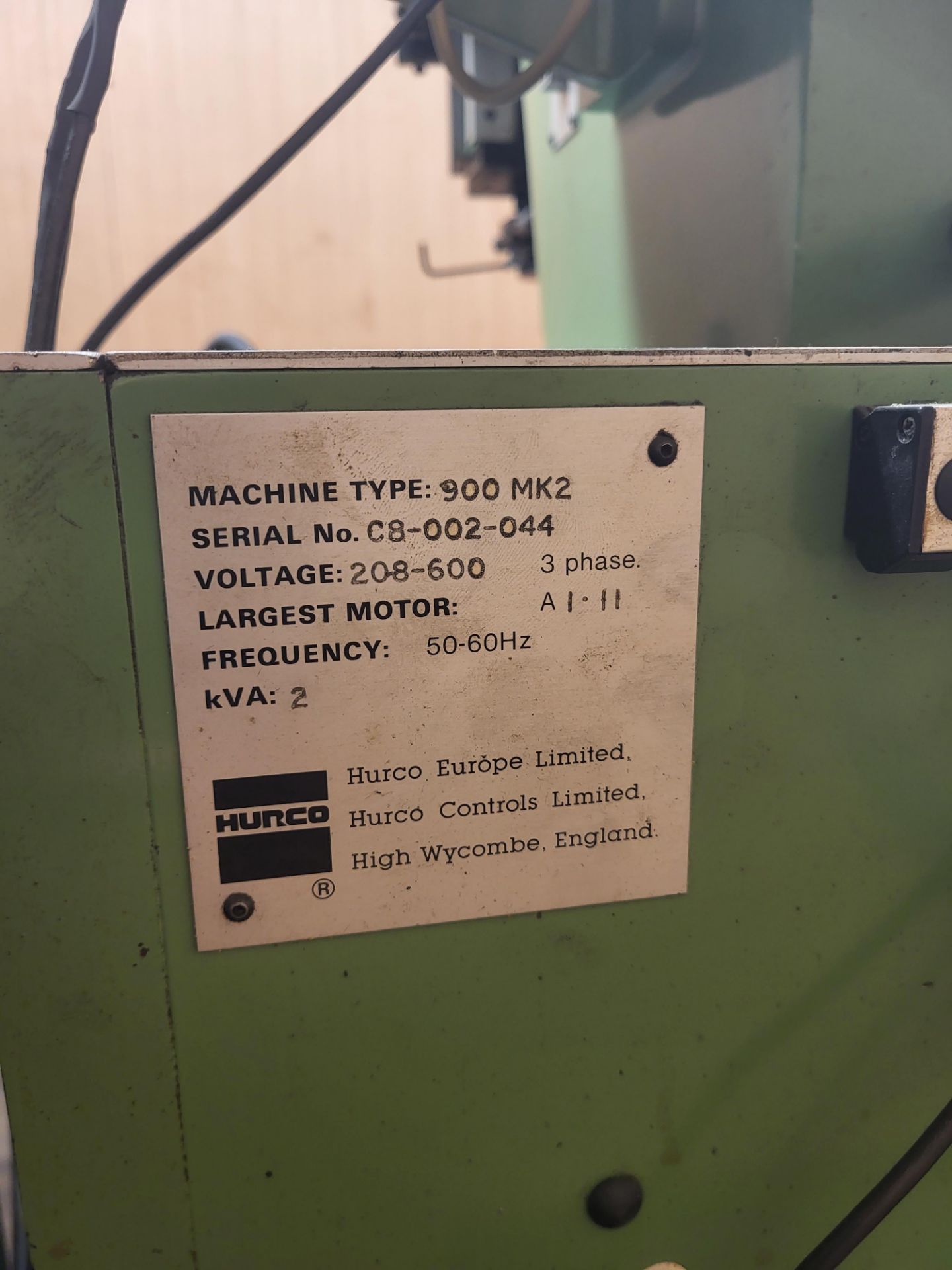 Hurco 900 Mark 2 Electro Discharge Machine - Image 4 of 6