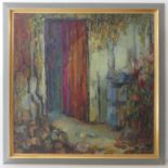 Paule THEUNISSEN (1913-2004) huile sur toile (un petit accroc en bas). Œuvres présentes au Musée des