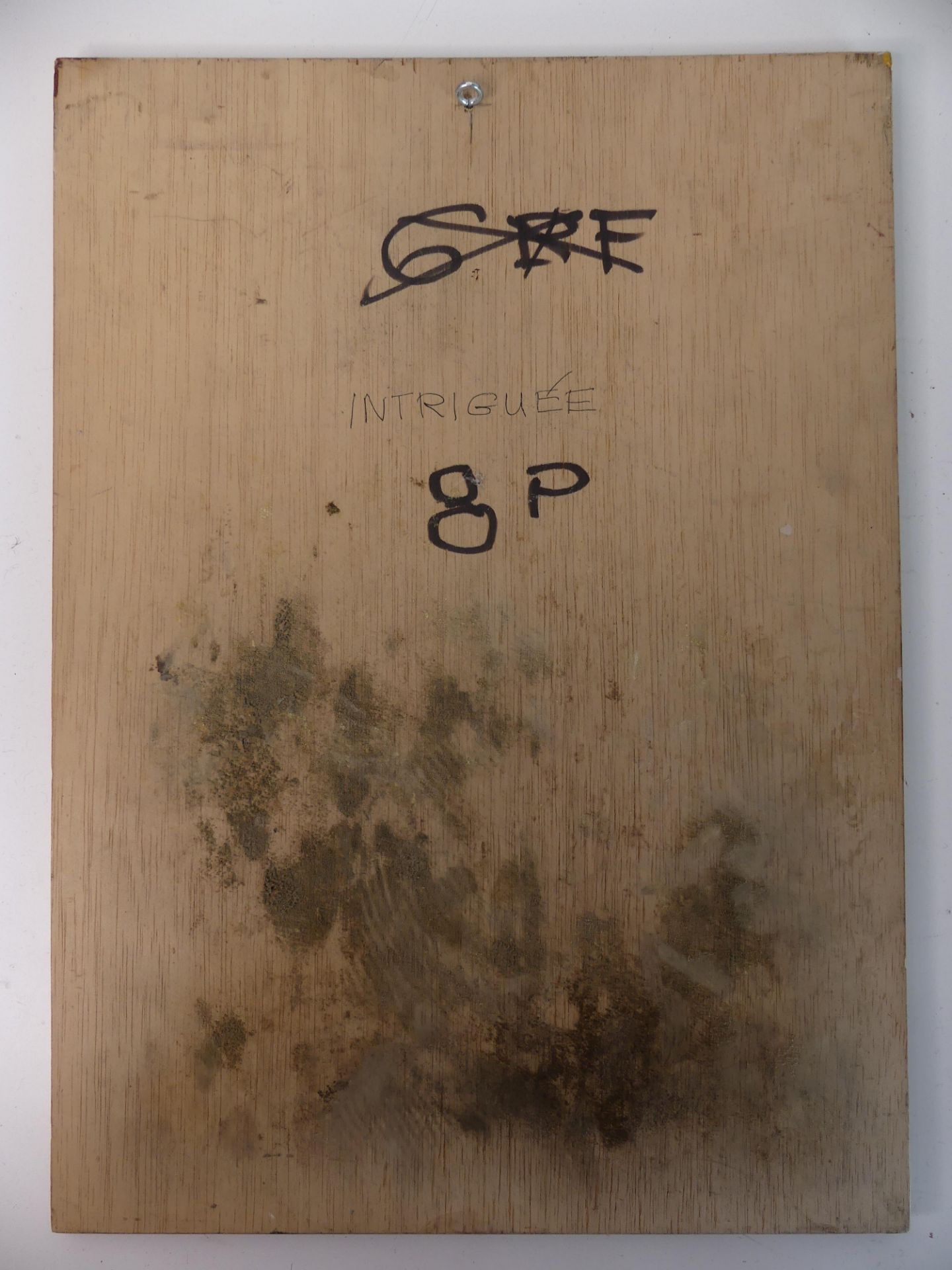 Pierre Braun: "Intriguée", huile sur panneau (33x46cm) - Bild 3 aus 3