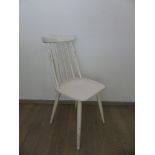 Chaise scandinave vintage blanche