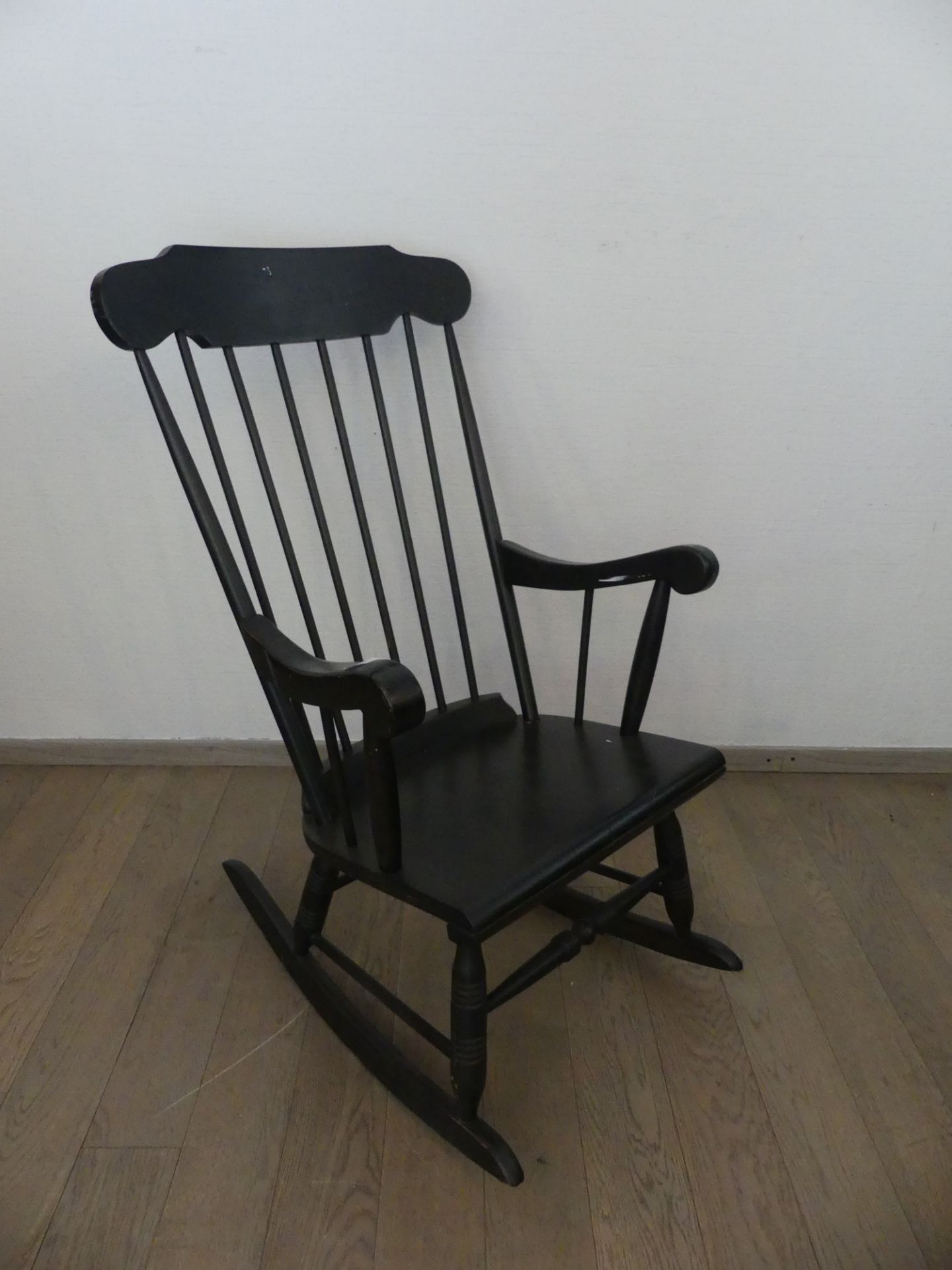 Rocking chair vintage noir
